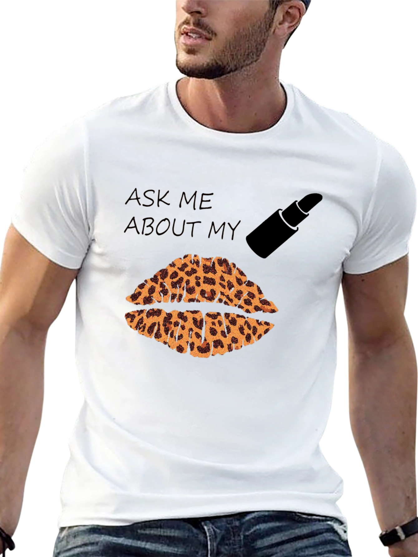 Leopard Lips Graphic T-Shirt