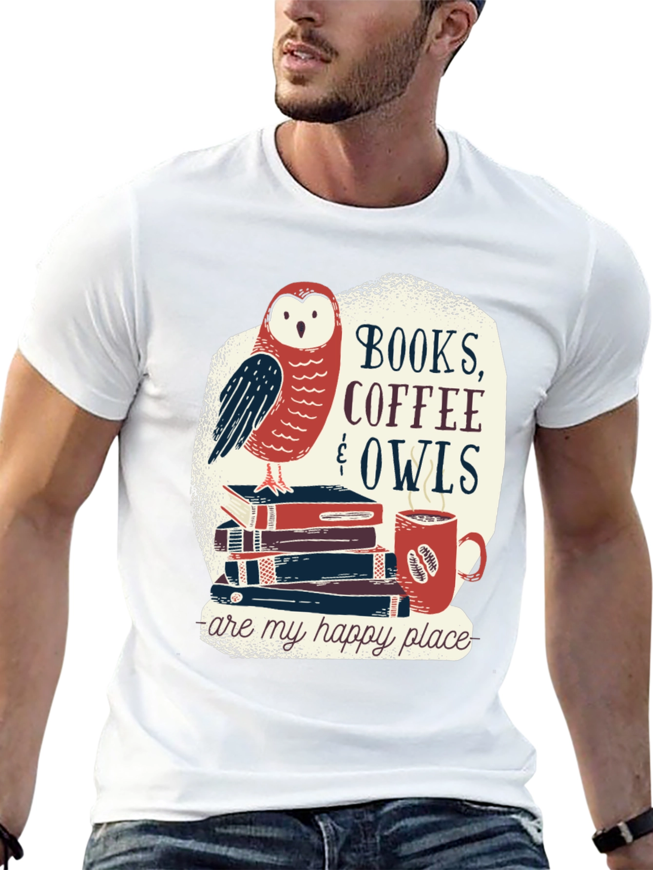 Books Coffee & Owls T-Shirt