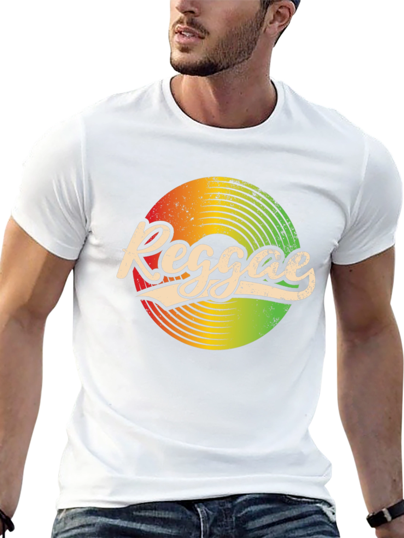 Retro Reggae Record Graphic T-Shirt