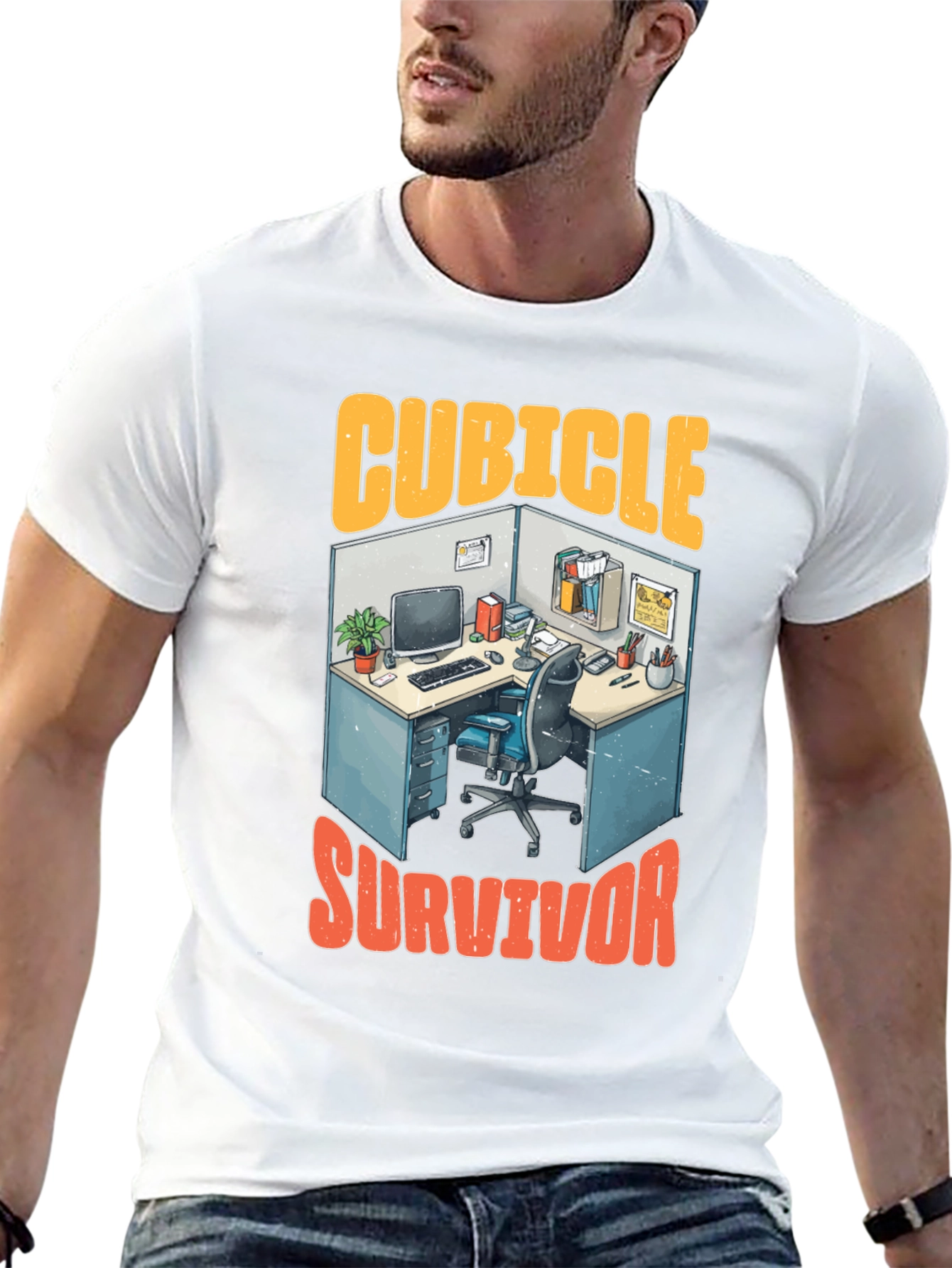 Cubicle Survivor Graphic T-Shirt
