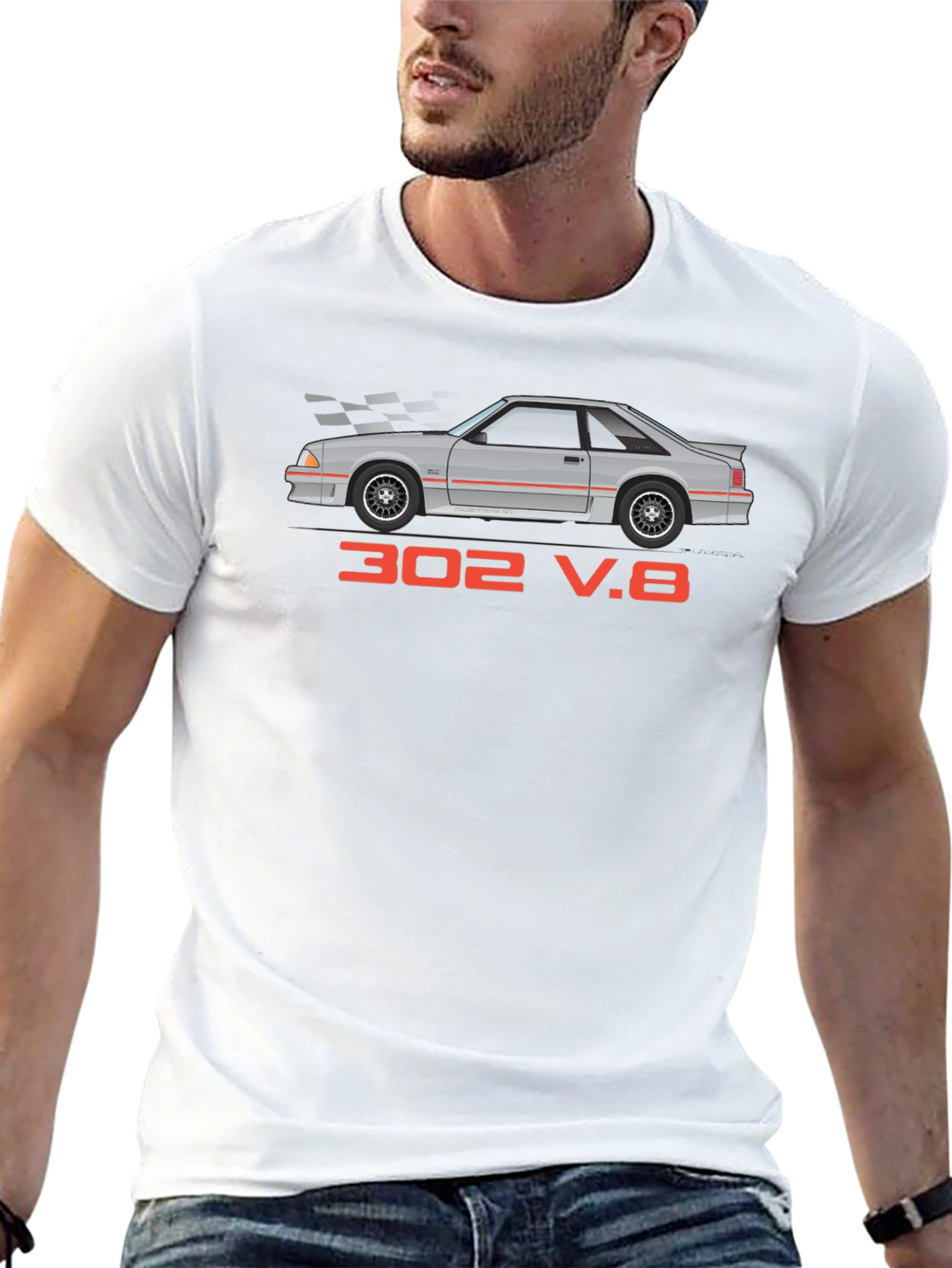 Fox Body Mustang 302 V8 Graphic T-Shirt