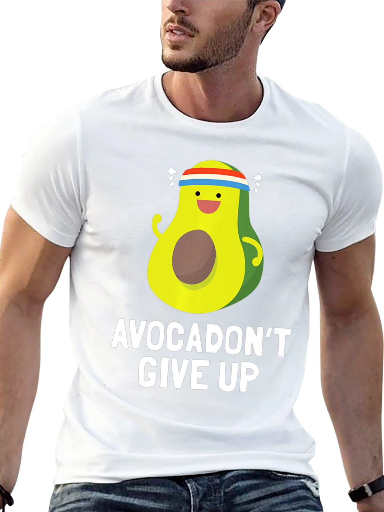 Avocadont Give Up T-Shirt - Funny Avocado Gym Tee