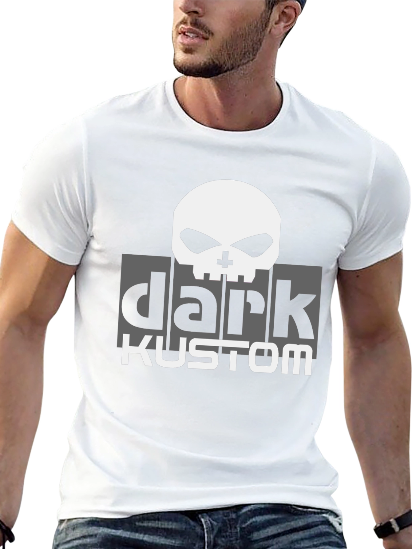 Dark Kustom Graphic T-Shirt - Skull Design
