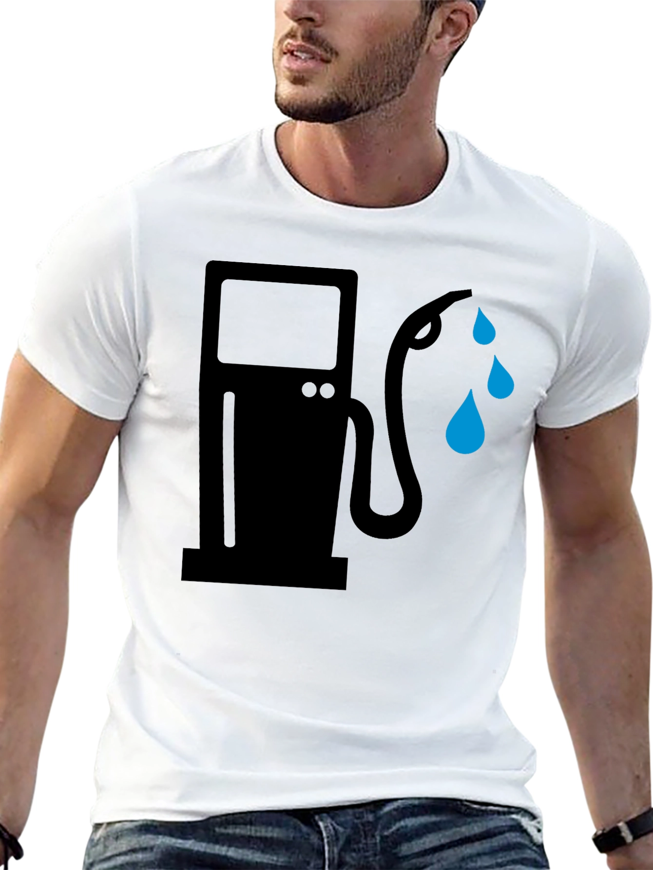 Gas Pump Tee - Black Graphic T-Shirt