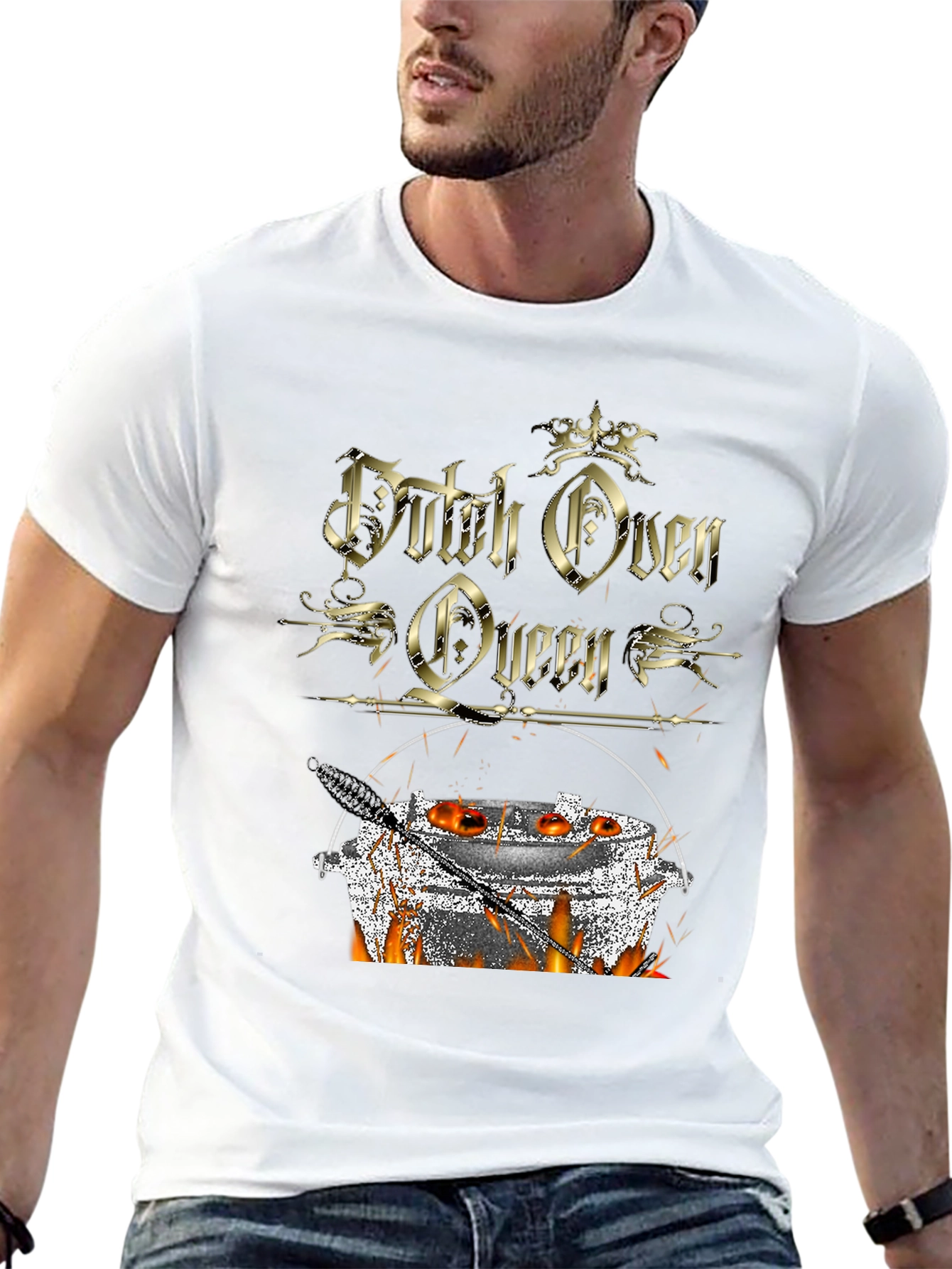 Dutch Oven Queen T-Shirt - Outdoor Cooking Apparel