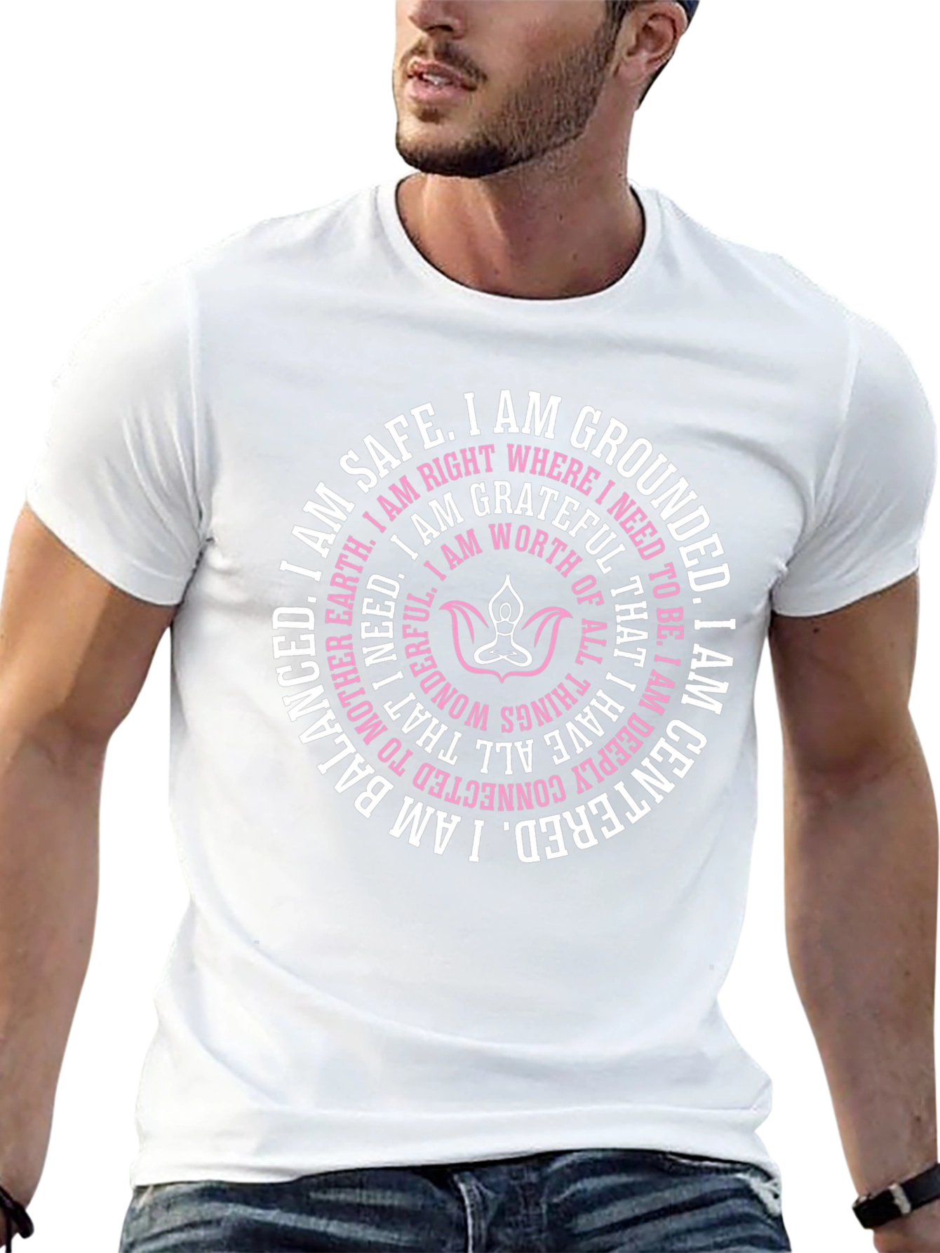 Affirmation Circle Black T-Shirt