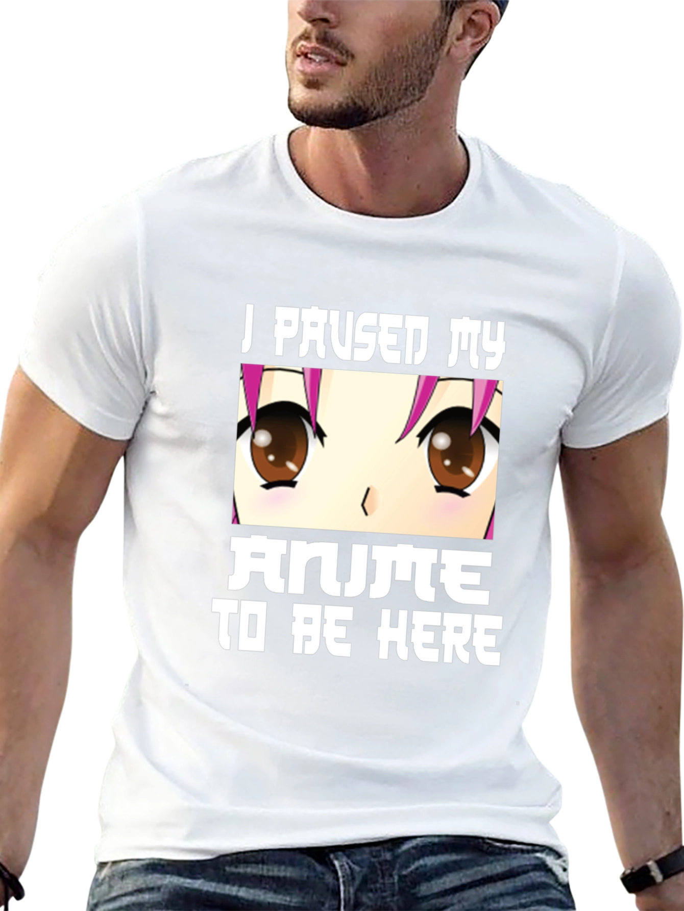 Anime Lover Tee: I Paused My Anime Black T-Shirt