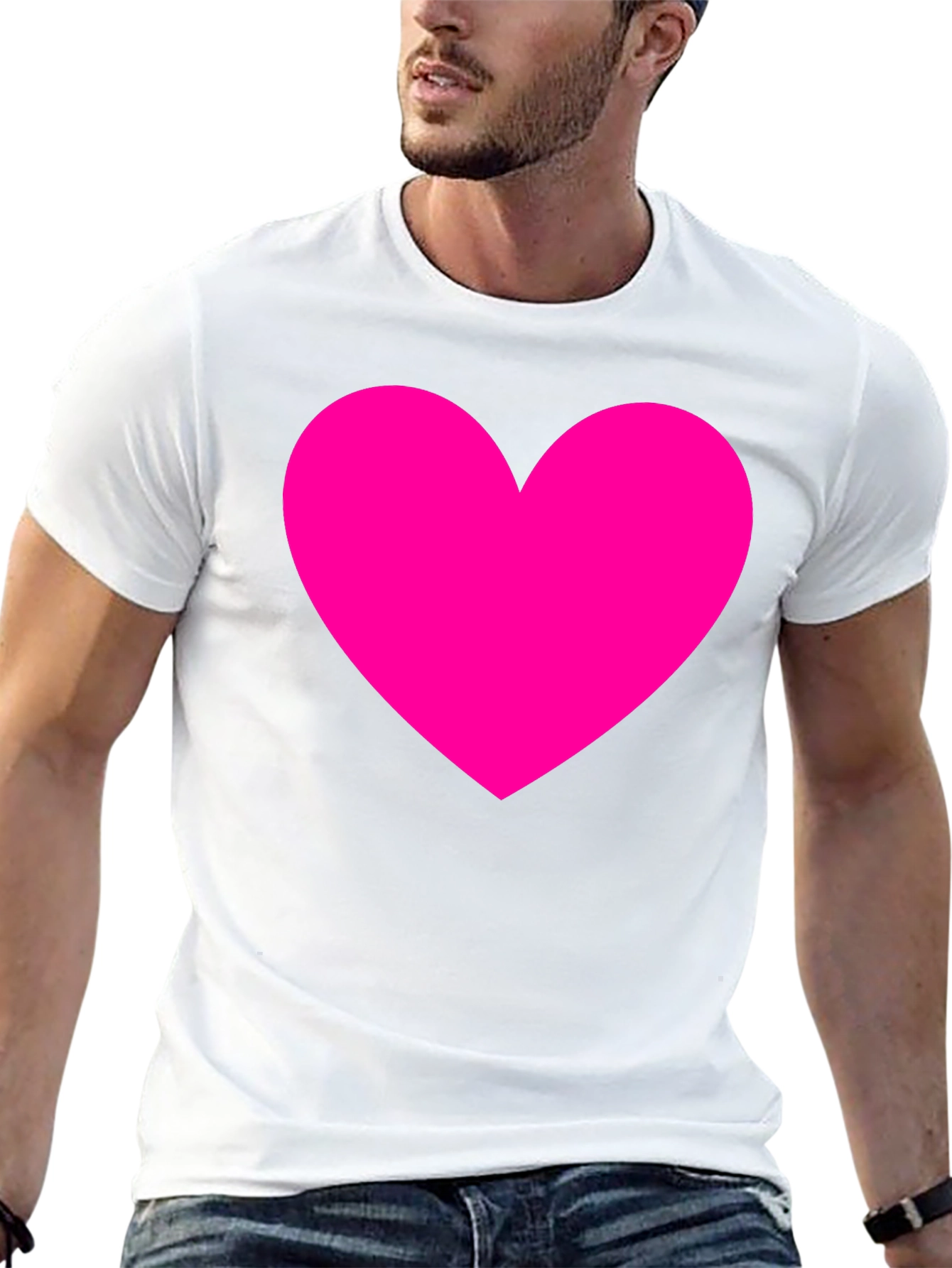 Heart Graphic Black Tee