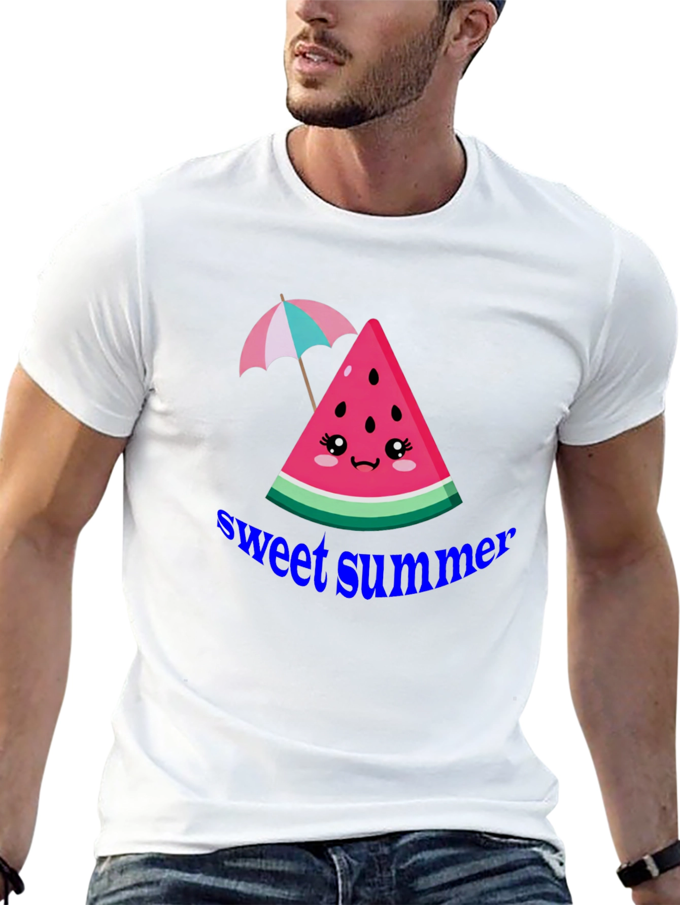 Sweet Summer Watermelon Graphic T-Shirt
