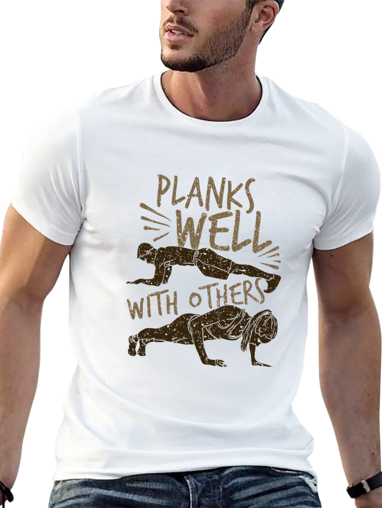 Planks Well With Others Graphic Tee - Black