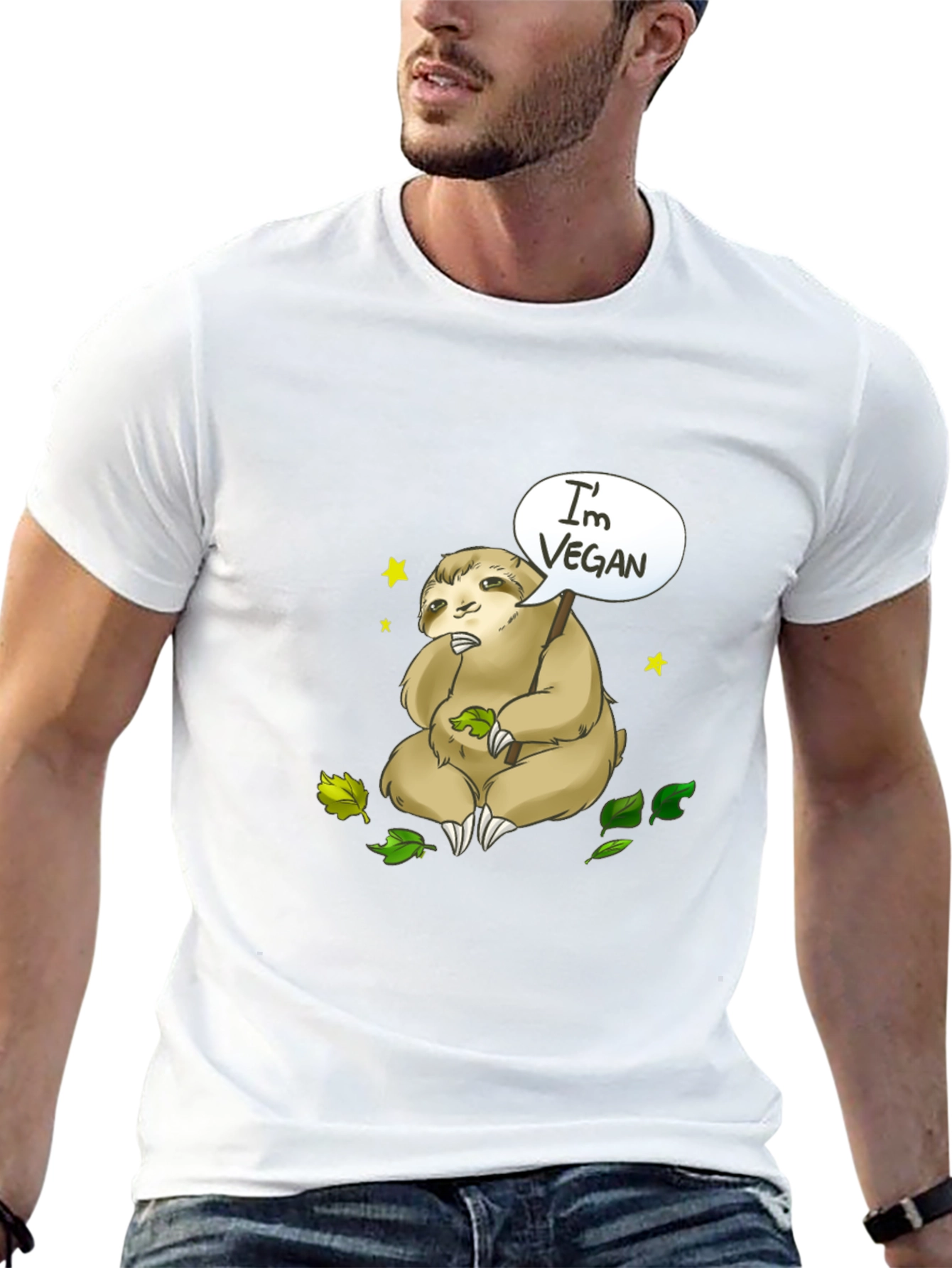 Vegan Sloth T-Shirt - Cute & Comfy Tee