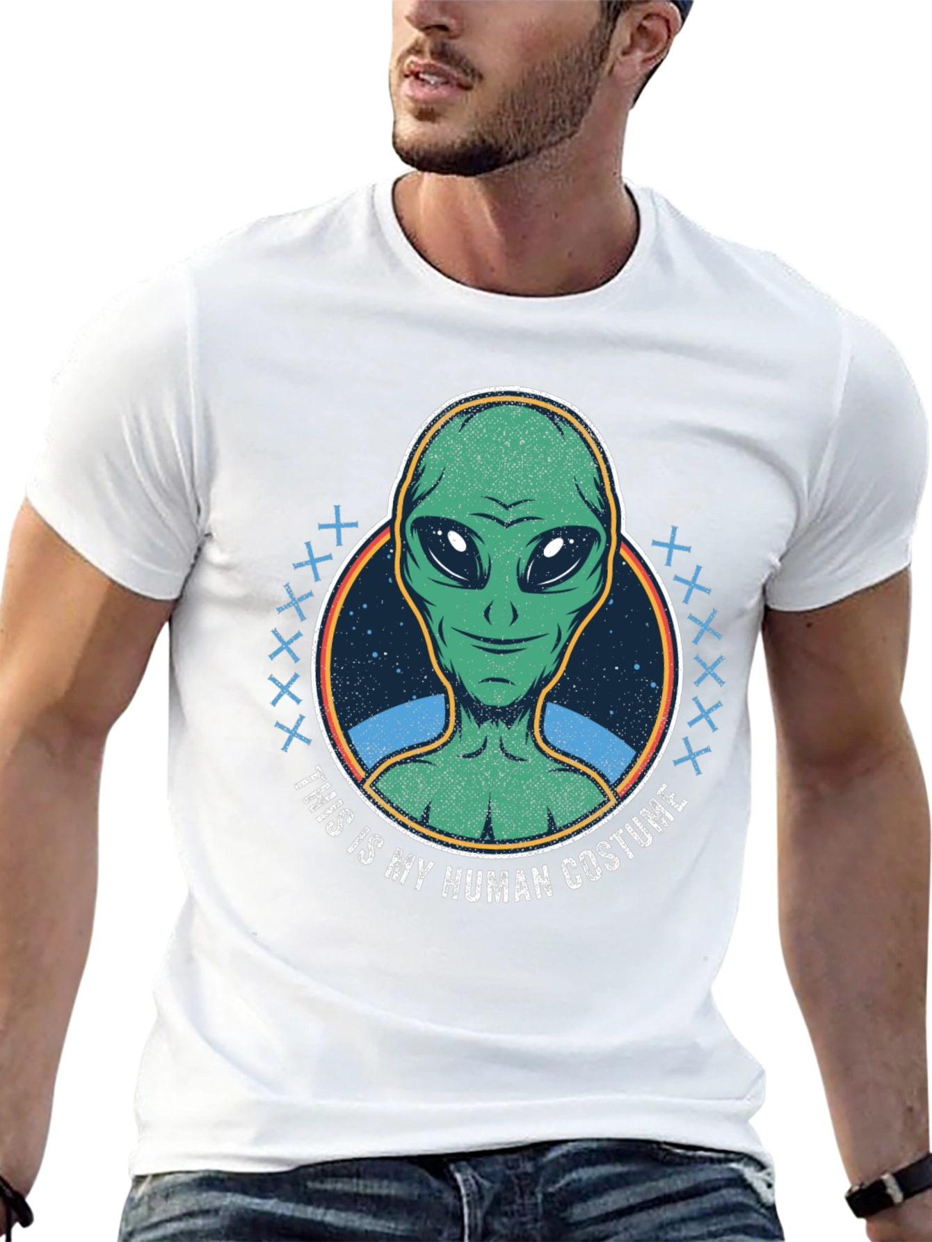 Alien Costume T-Shirt - Funny Sci-Fi Graphic Tee