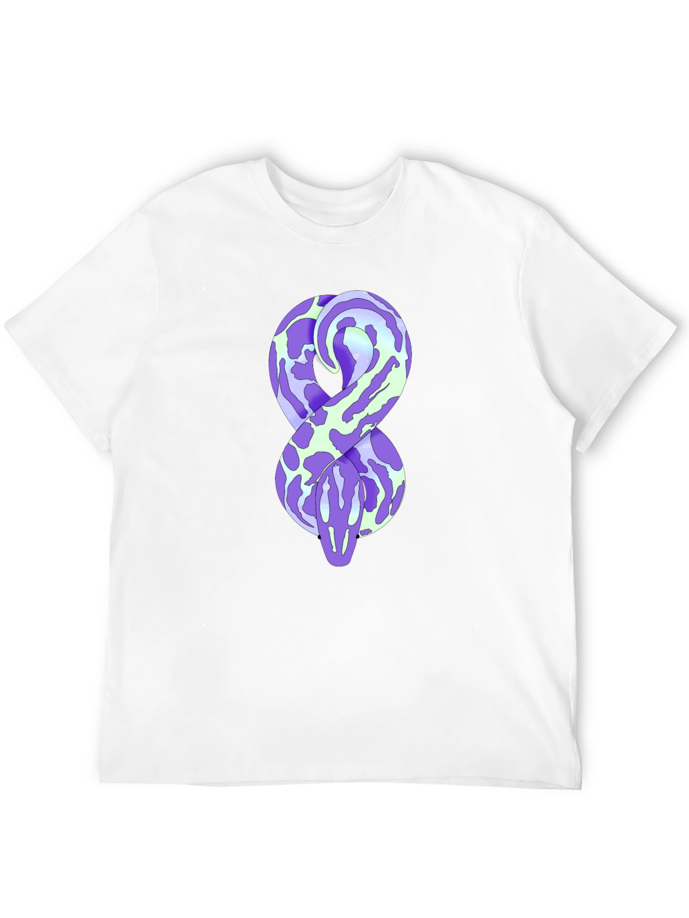Snake Graphic Tee - Black Cotton Comfort