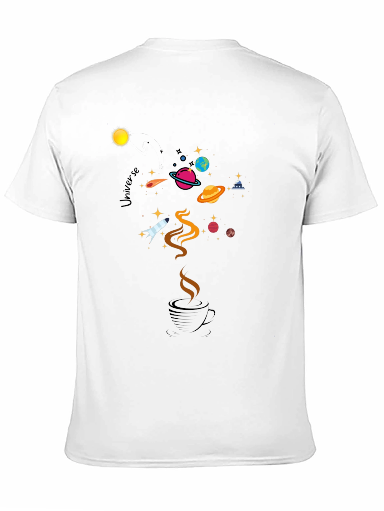 Cosmic Coffee T-Shirt - Universe In a Cup