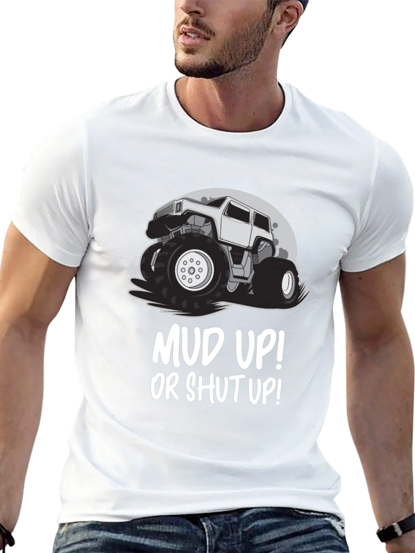 Mud Up! Monster Truck Graphic T-Shirt