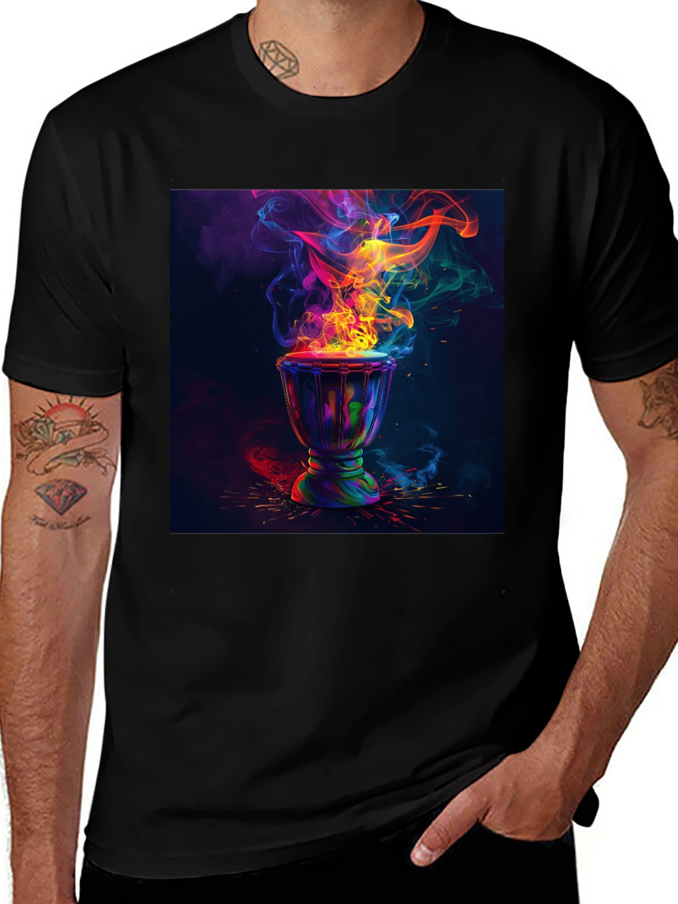Vibrant Drum Beat Tee