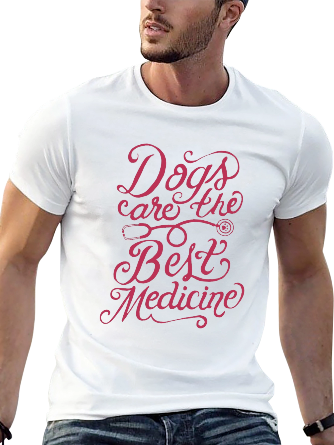 Dogs Are the Best Medicine Graphic Tee