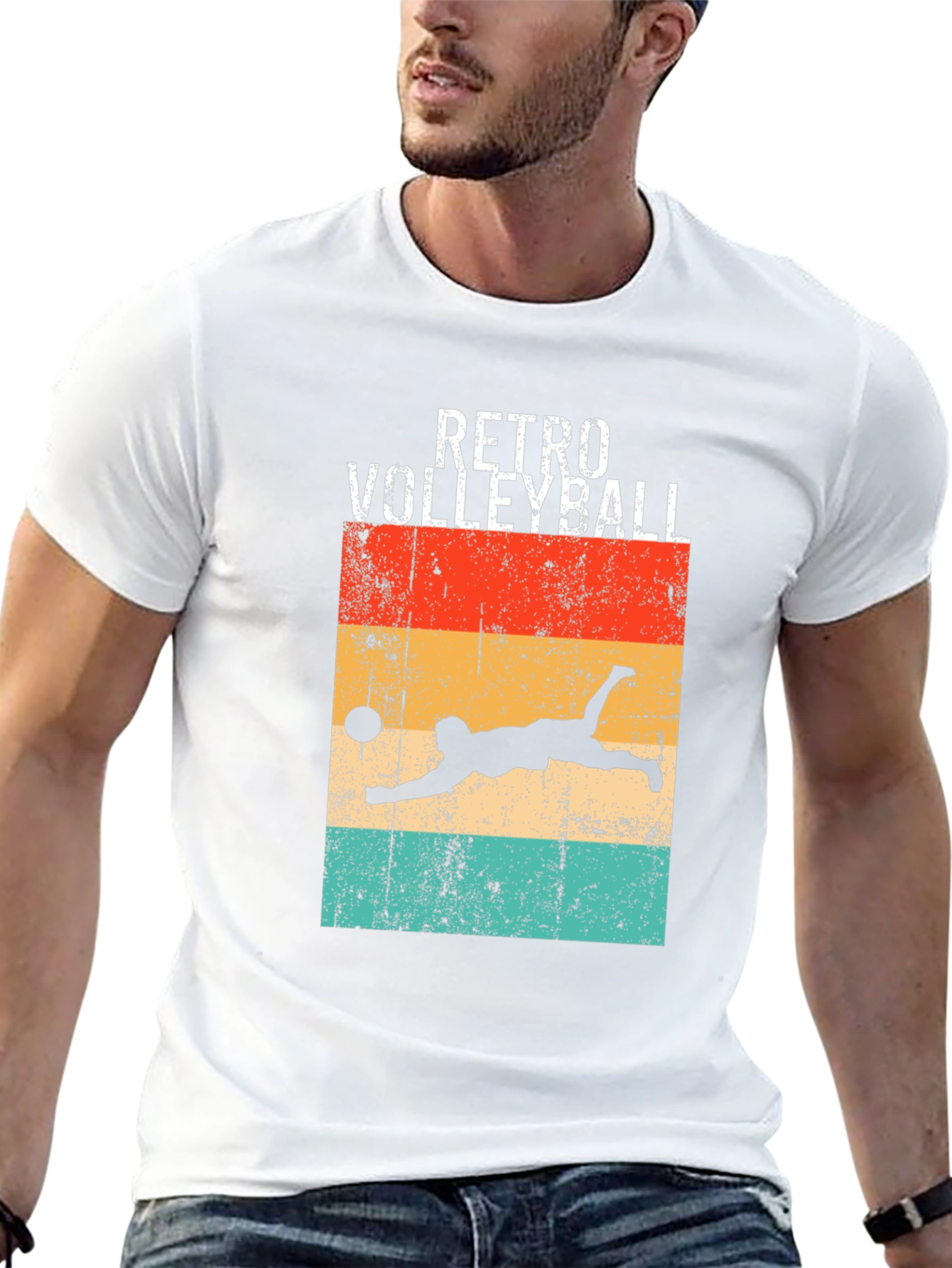 Retro Volleyball Graphic Tee