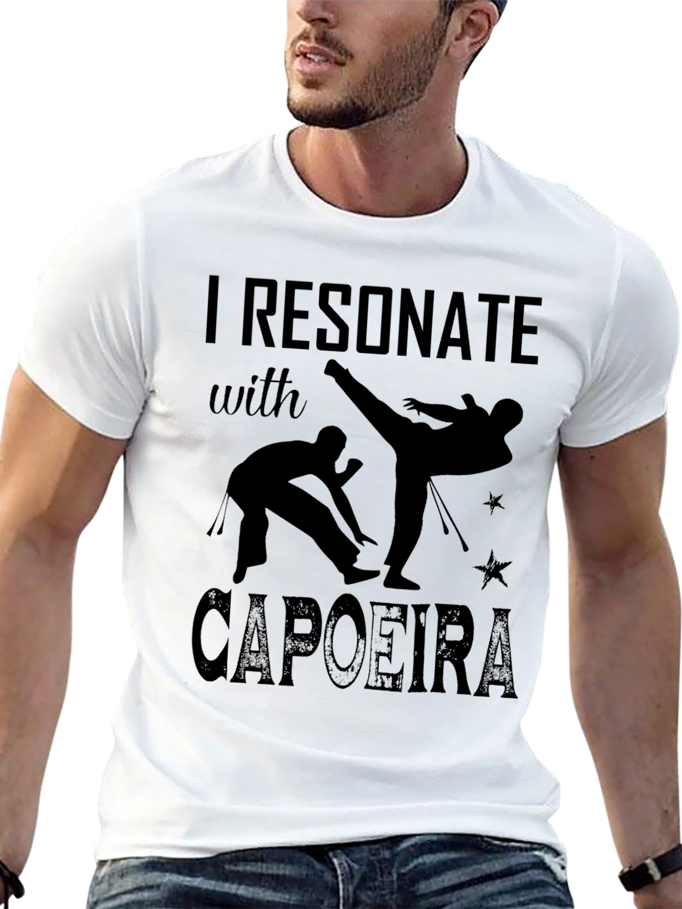 Capoeira Black T-Shirt - I Resonate With Capoeira