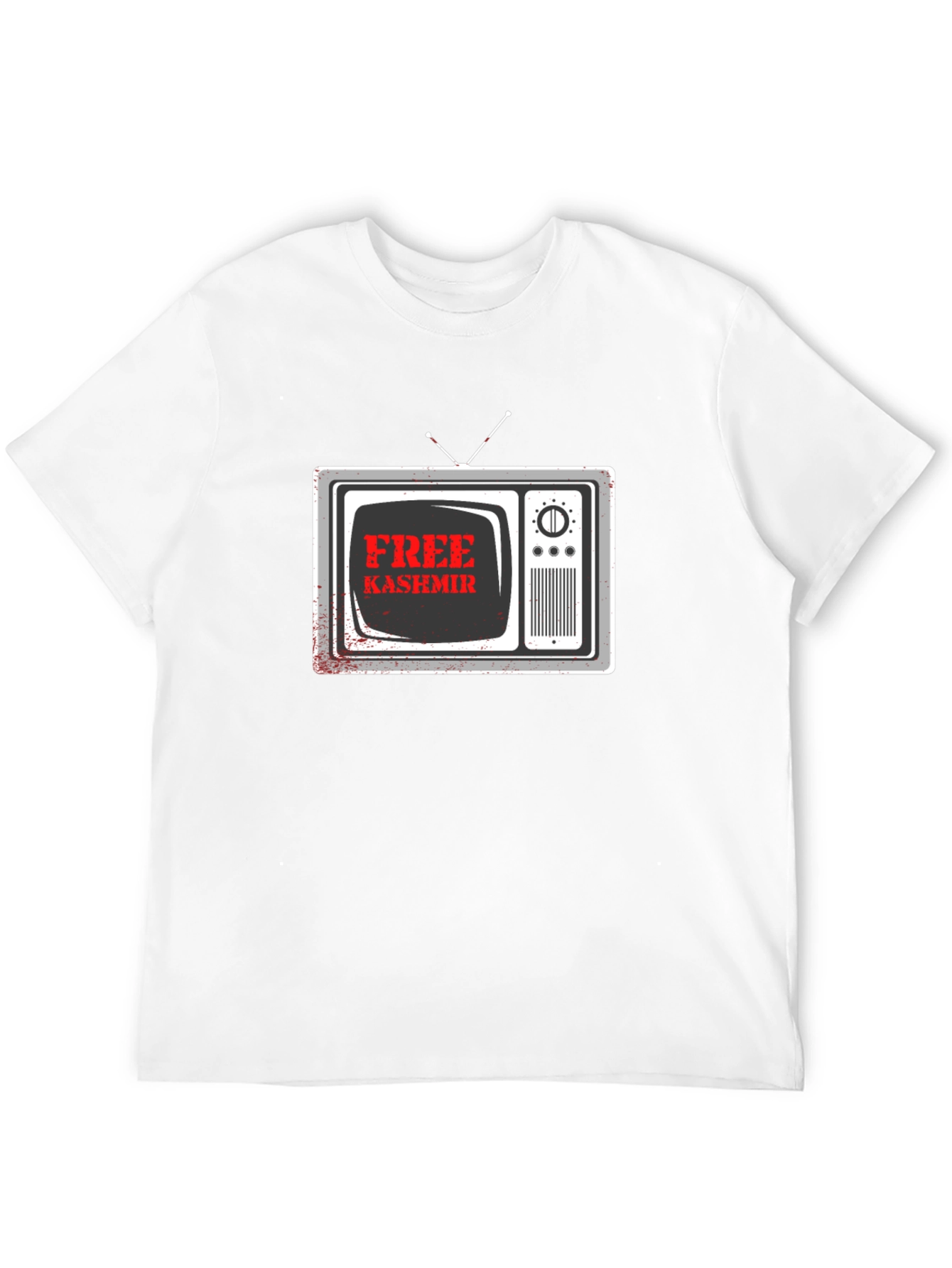 Free Kashmir Graphic Tee - Black Cotton T-Shirt