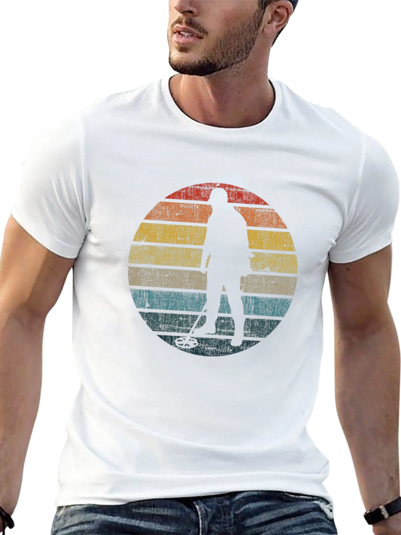 Retro Metal Detector T-Shirt - Treasure Hunting