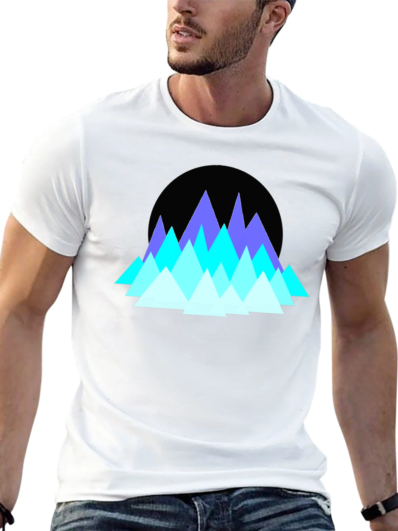 Geometric Mountain Peak T-Shirt
