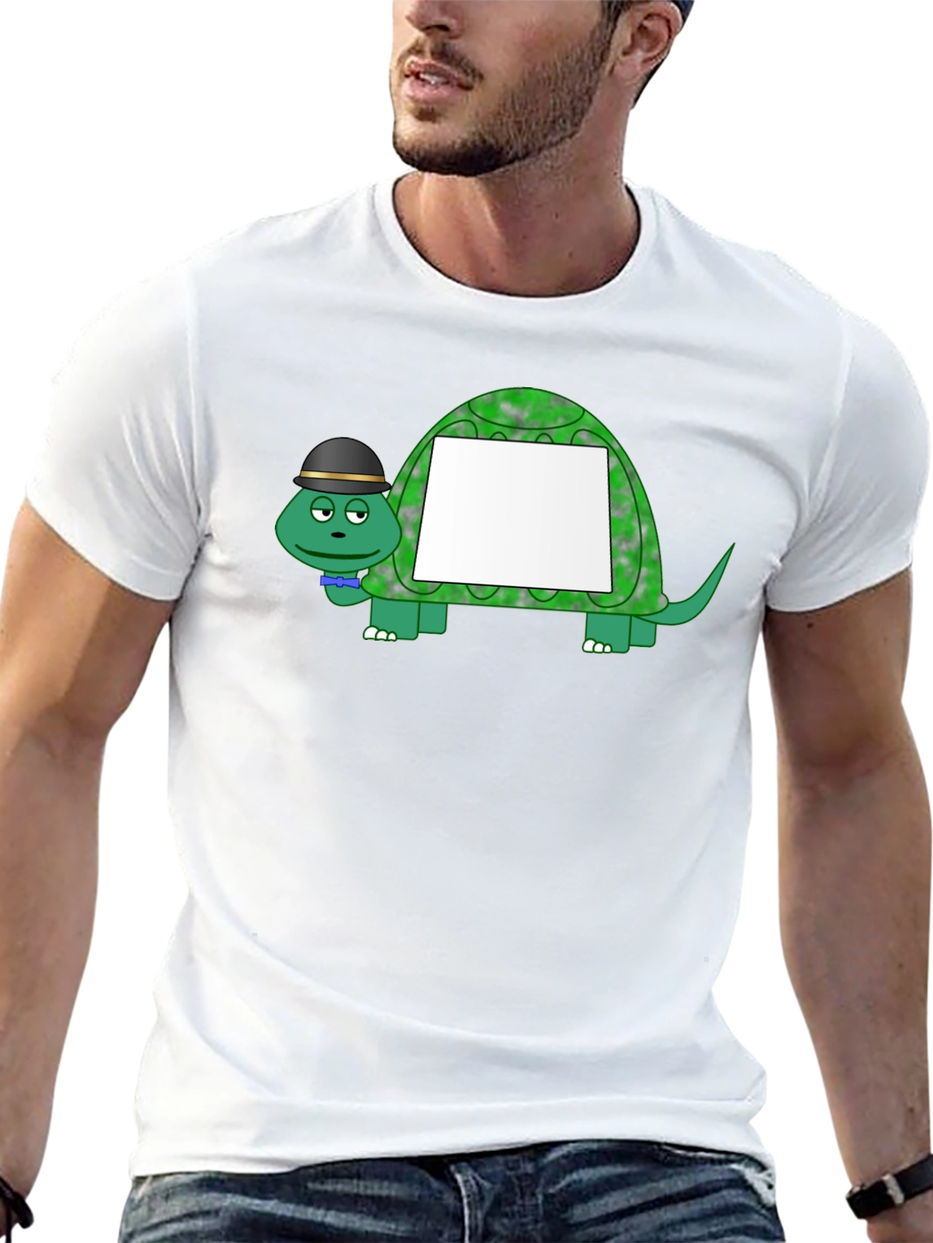 Turtle with Hat Graphic T-Shirt