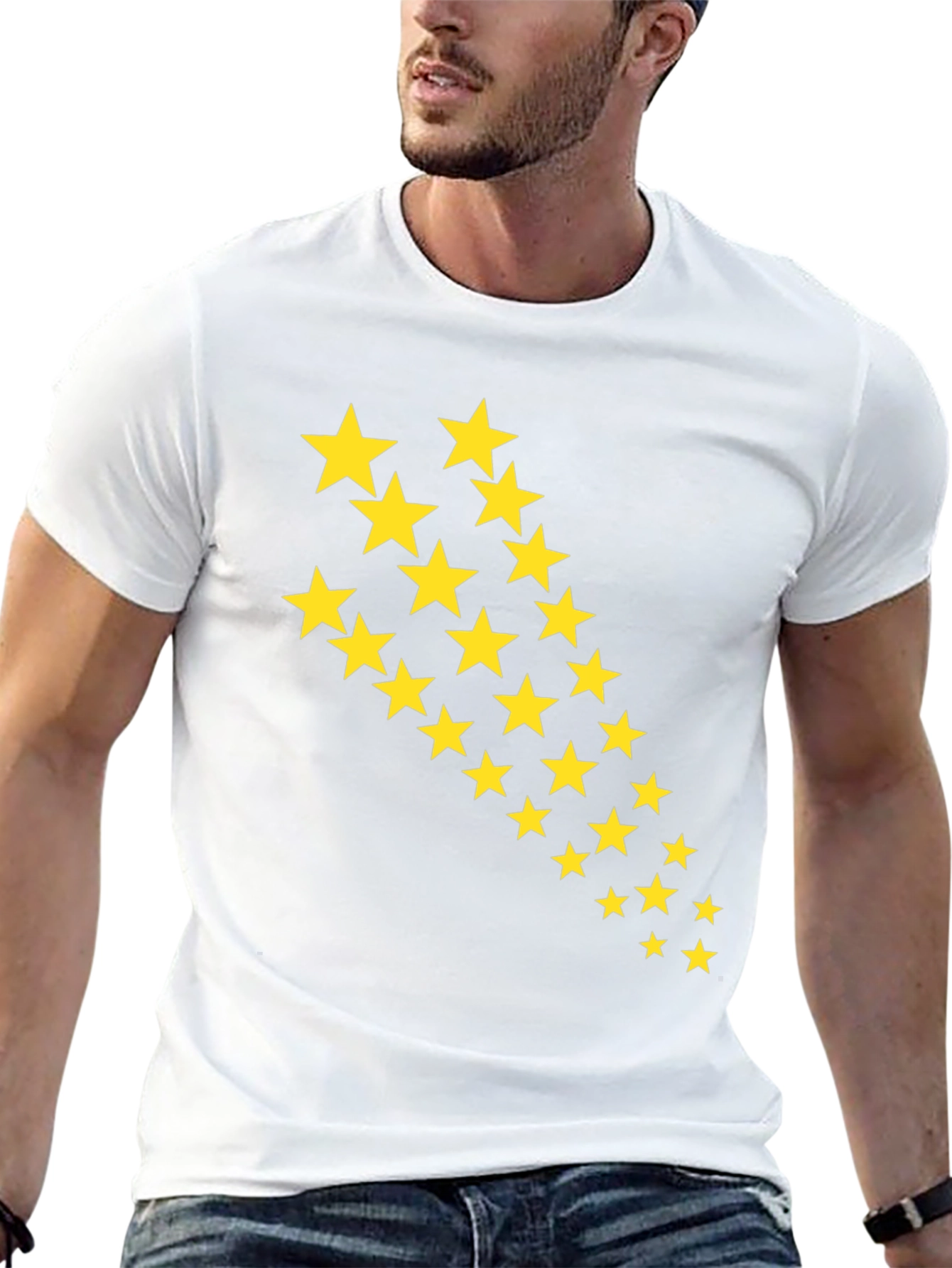 Black Starry Graphic Tee