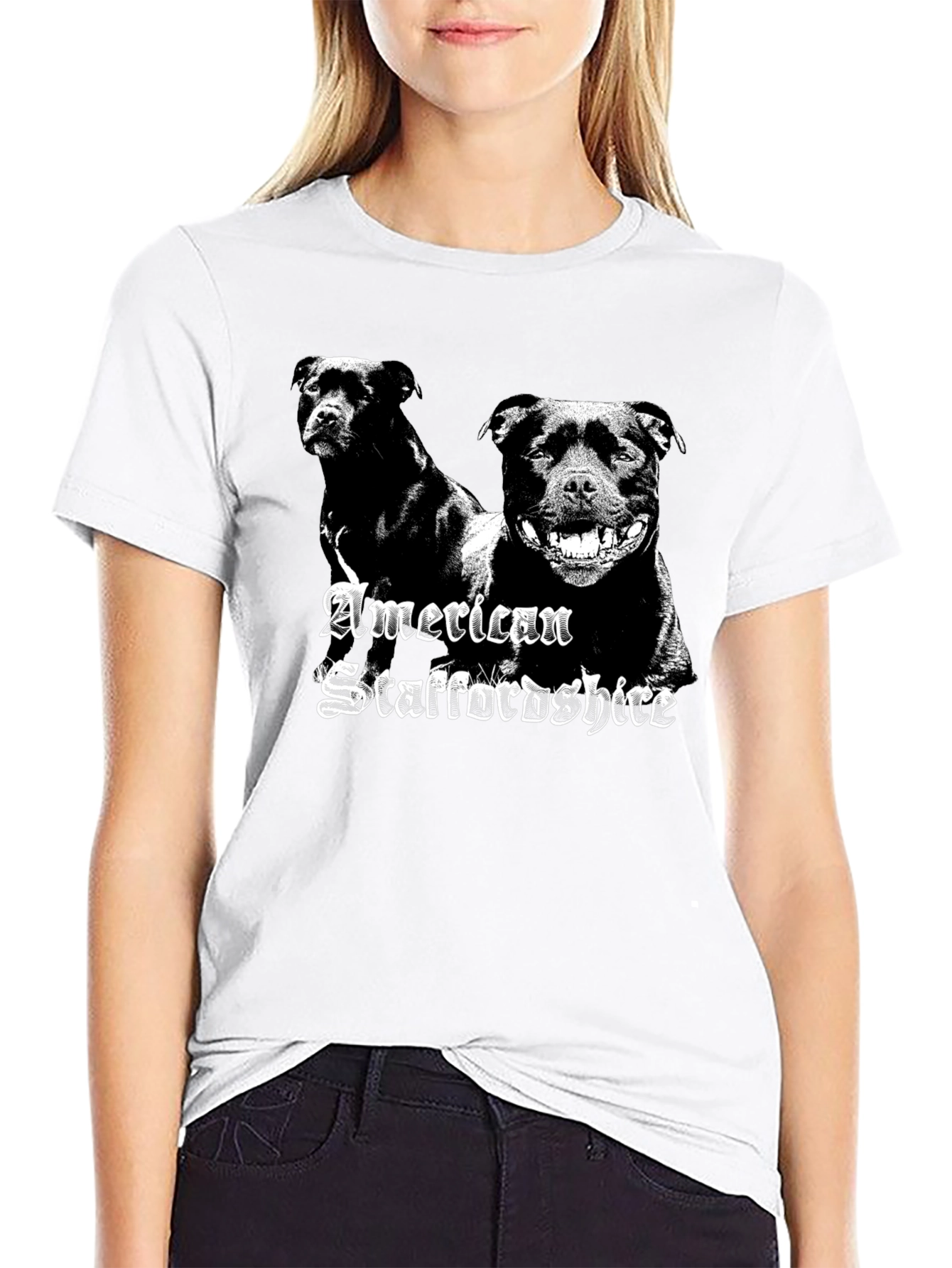 American Staffordshire Black T-Shirt