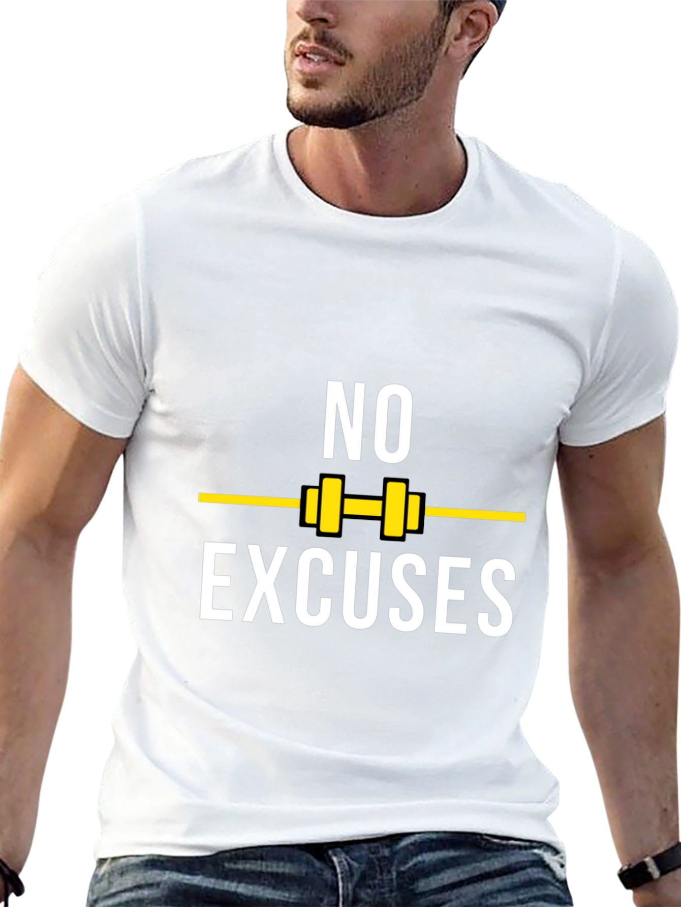 No Excuses Fitness T-Shirt - Gym Motivation