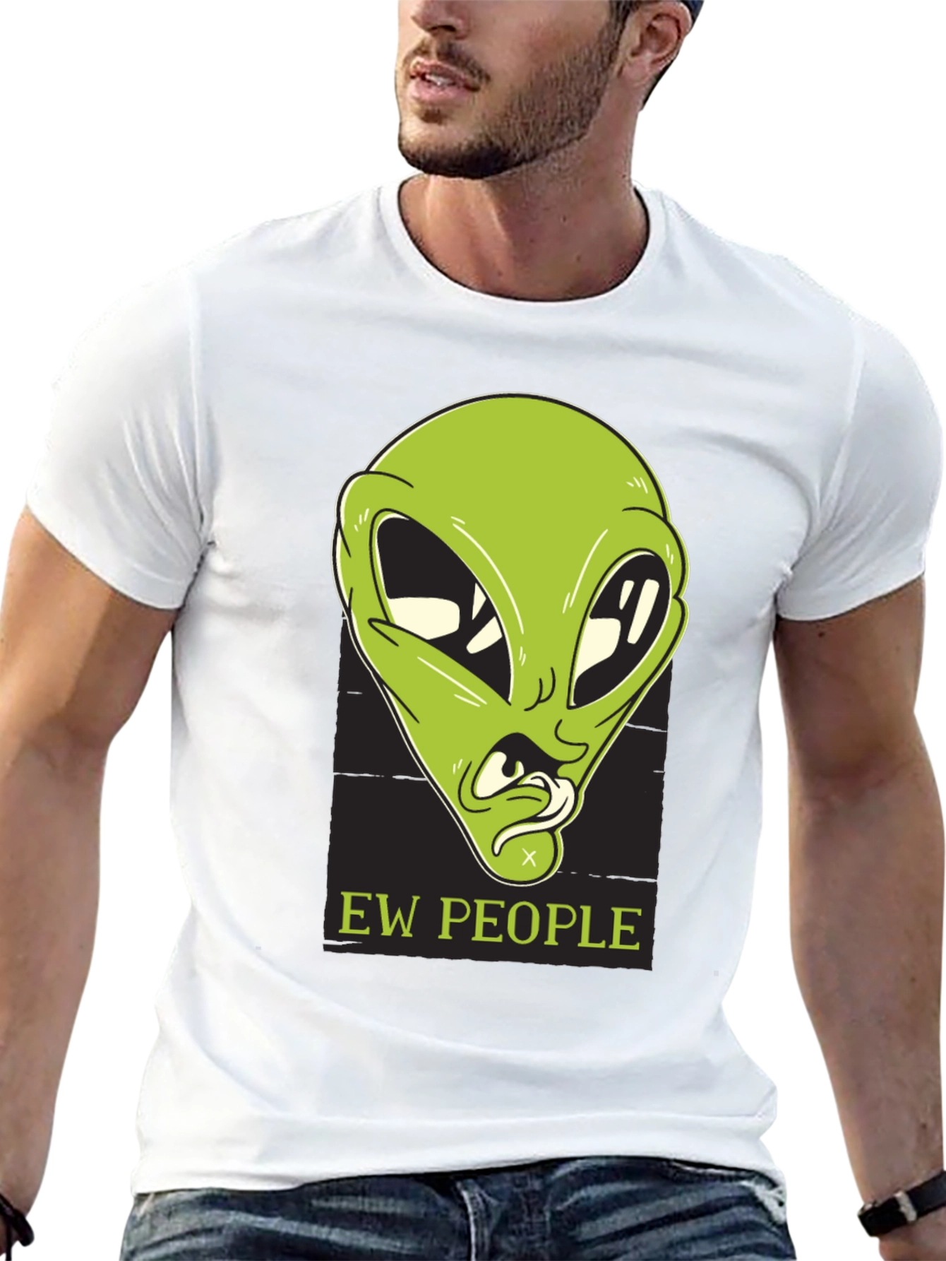 Ew People Alien Graphic Tee - Trendy & Unique