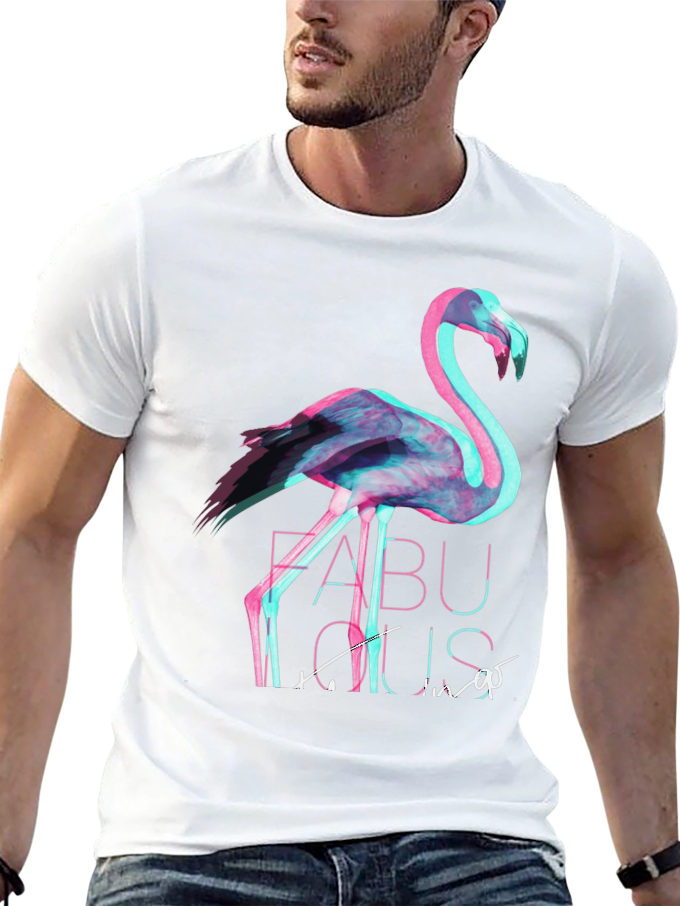 Flamingo Fabulous Graphic Tee - Black T-Shirt