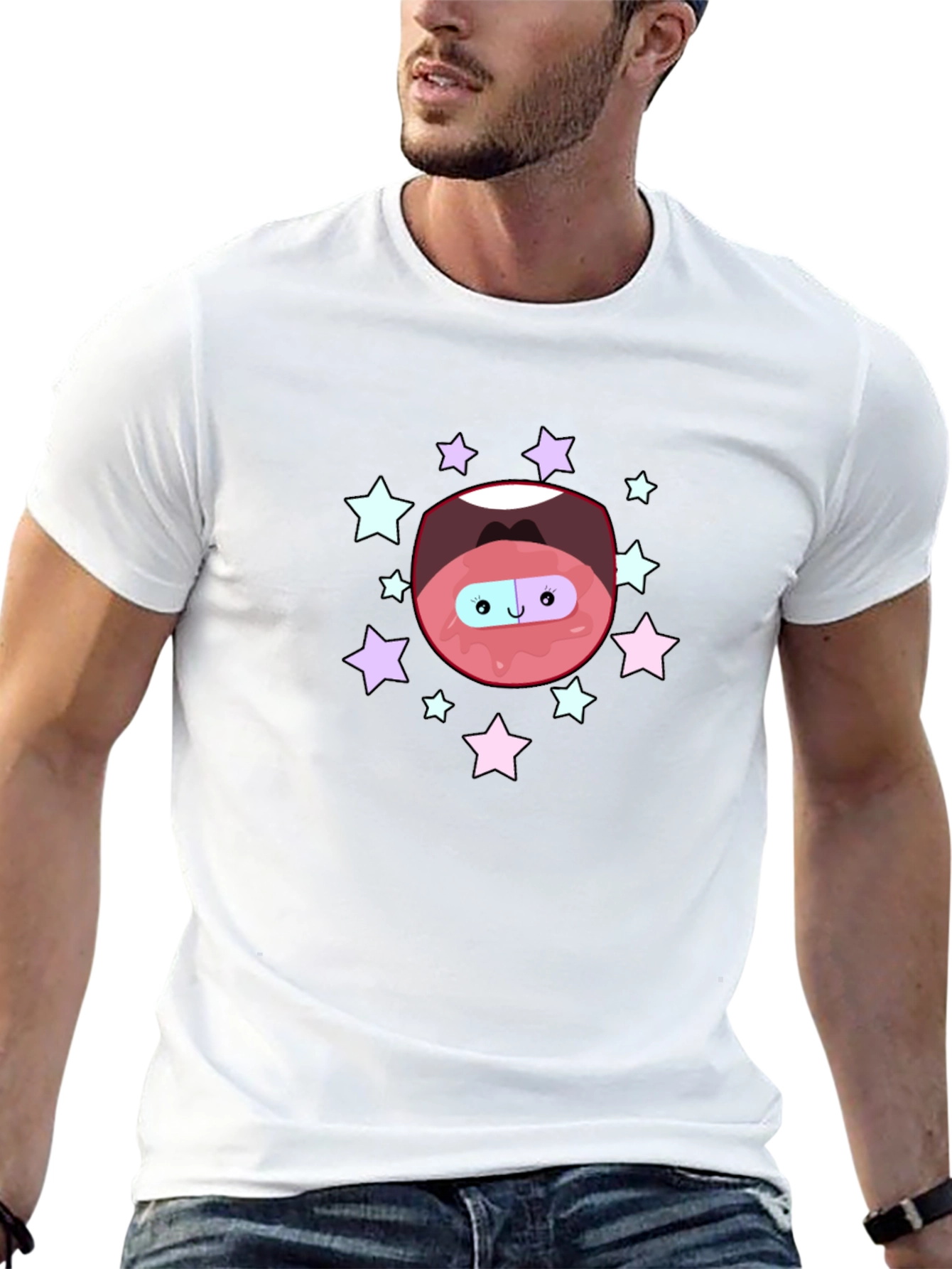 Cartoon Mouth Pill T-Shirt