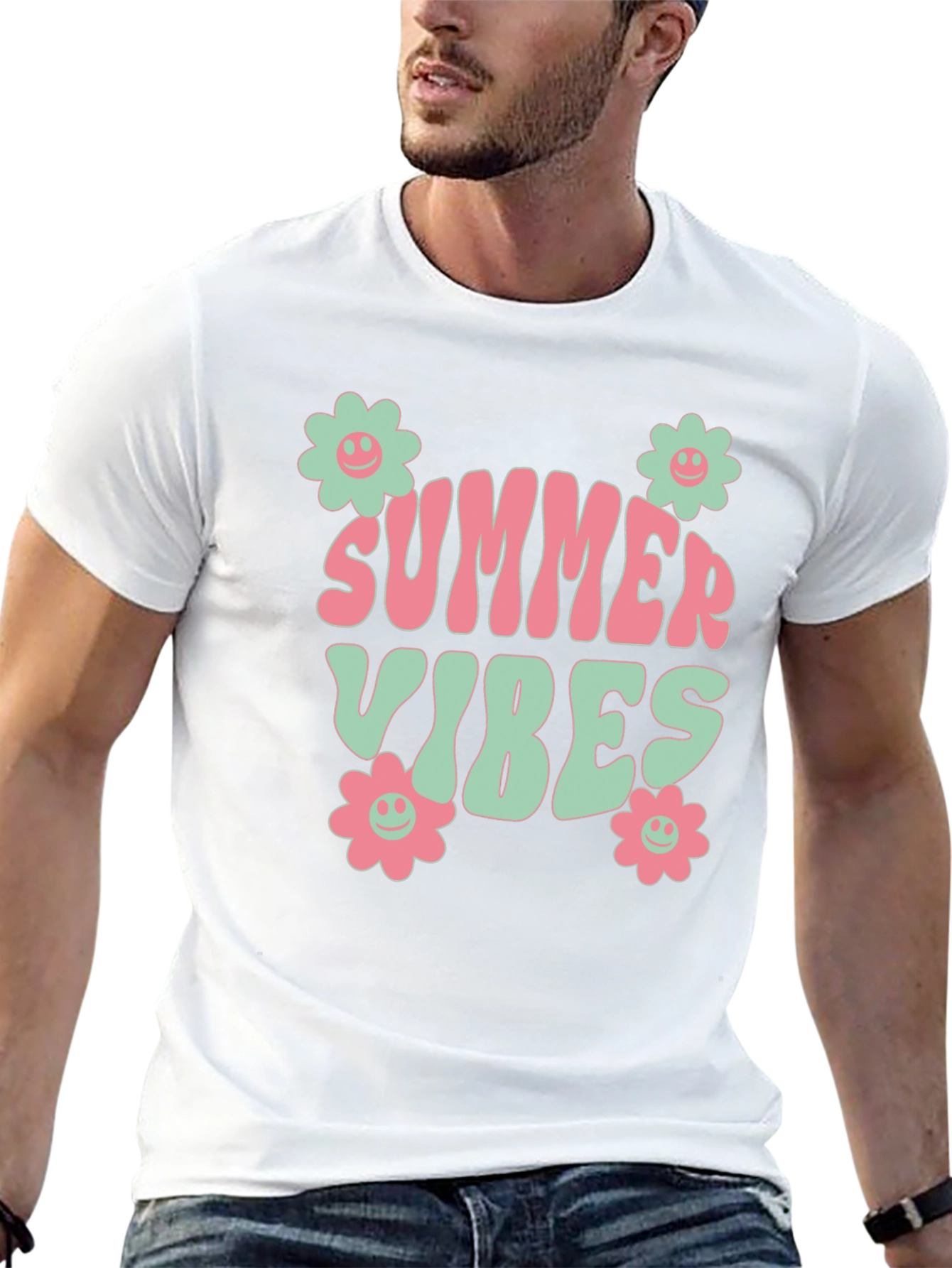 Summer Vibes Graphic Tee - Retro Style