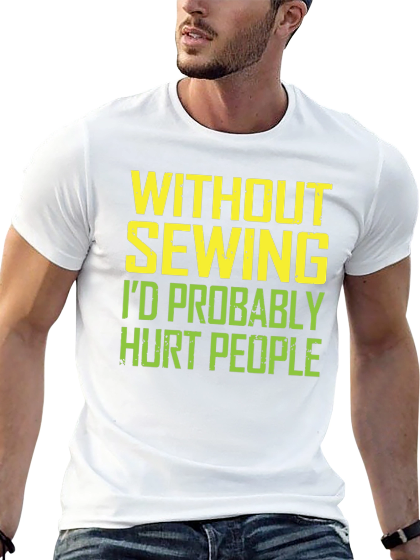 Sewing Humor T-Shirt: Hurt People Edition