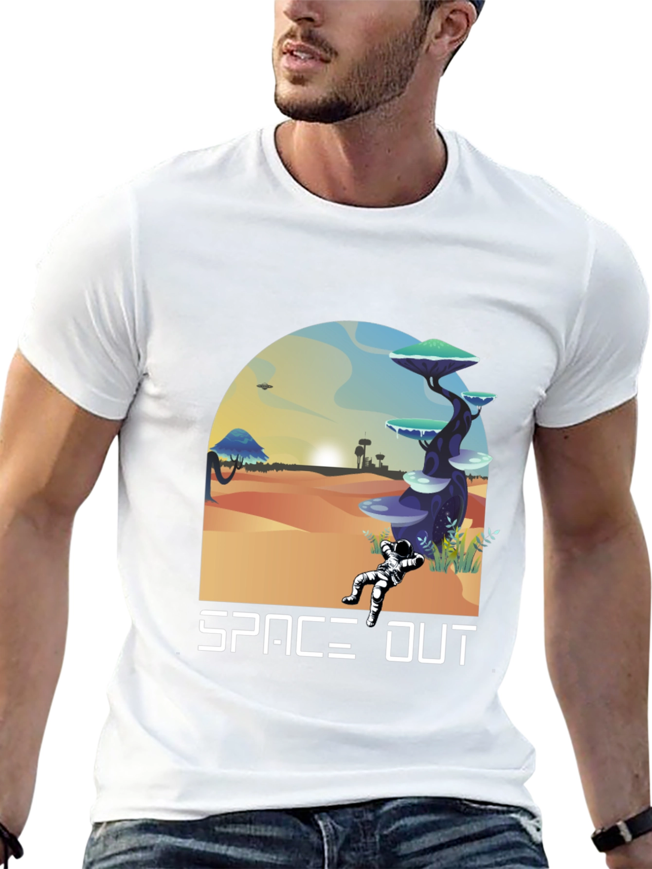 Space Out T-Shirt - Unique Graphic Tee