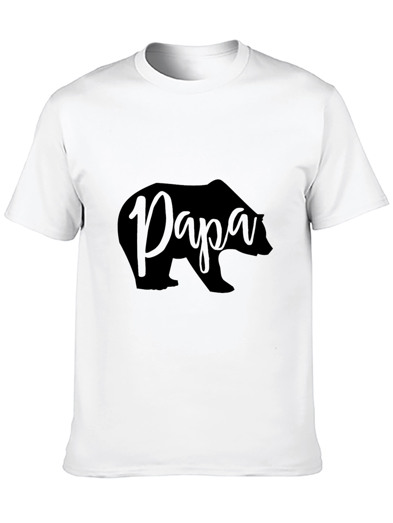Papa Bear Black T-Shirt - Fathers Day Gift