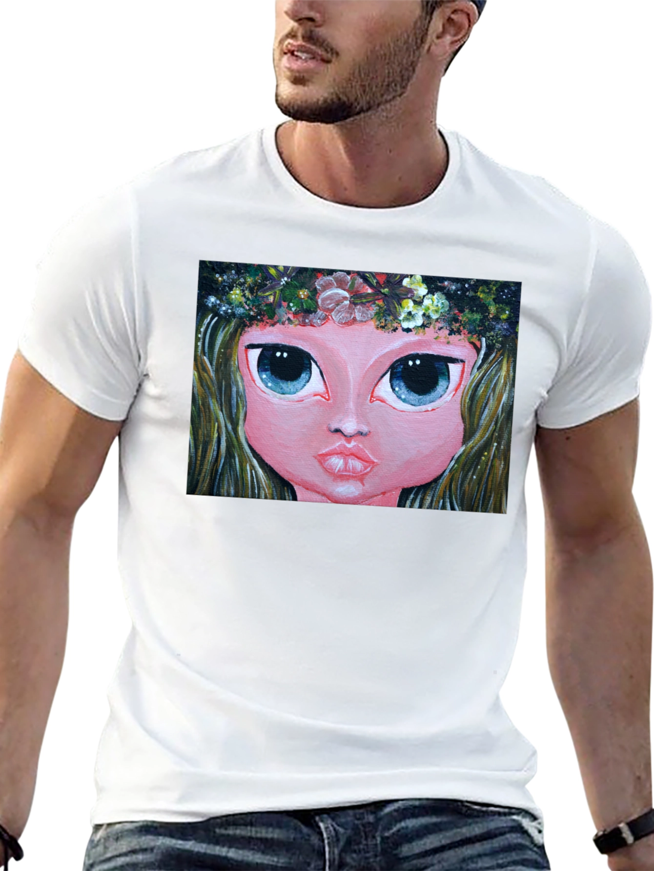 Whimsical Girl Art Tee