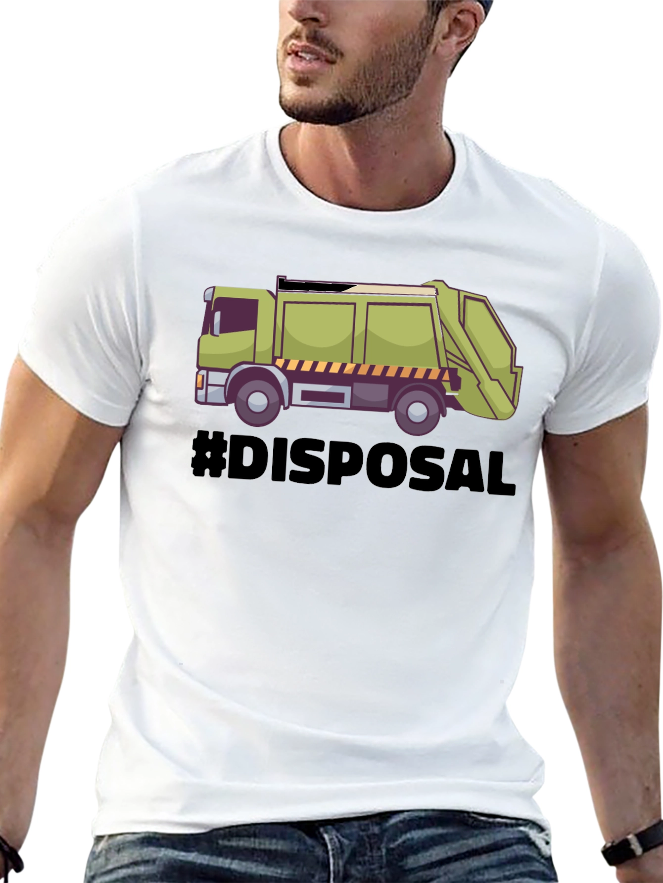 Garbage Truck Disposal Graphic T-Shirt