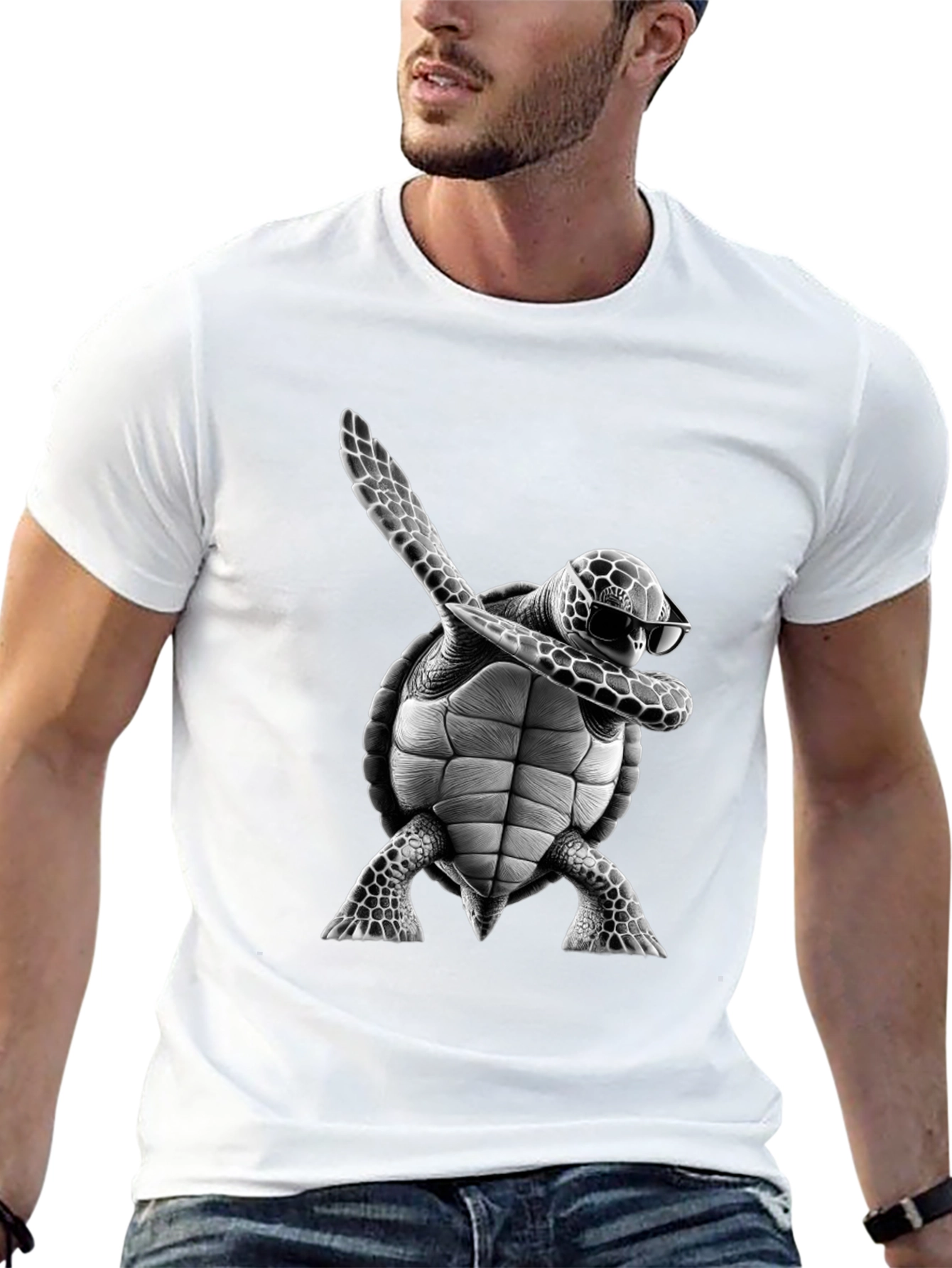 Dabbing Turtle Graphic Tee