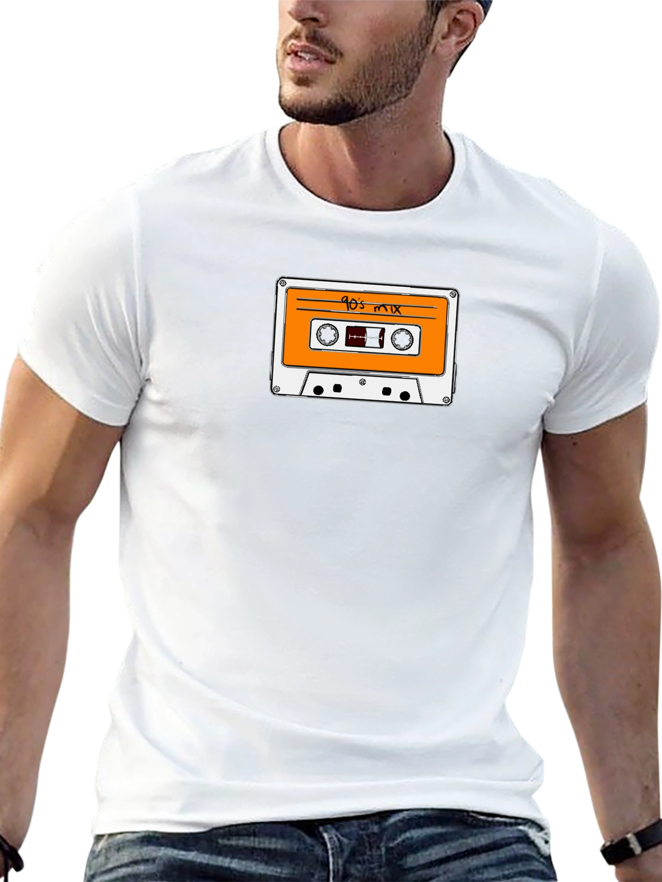 90s Mix Tape Graphic Tee - Retro Cool!