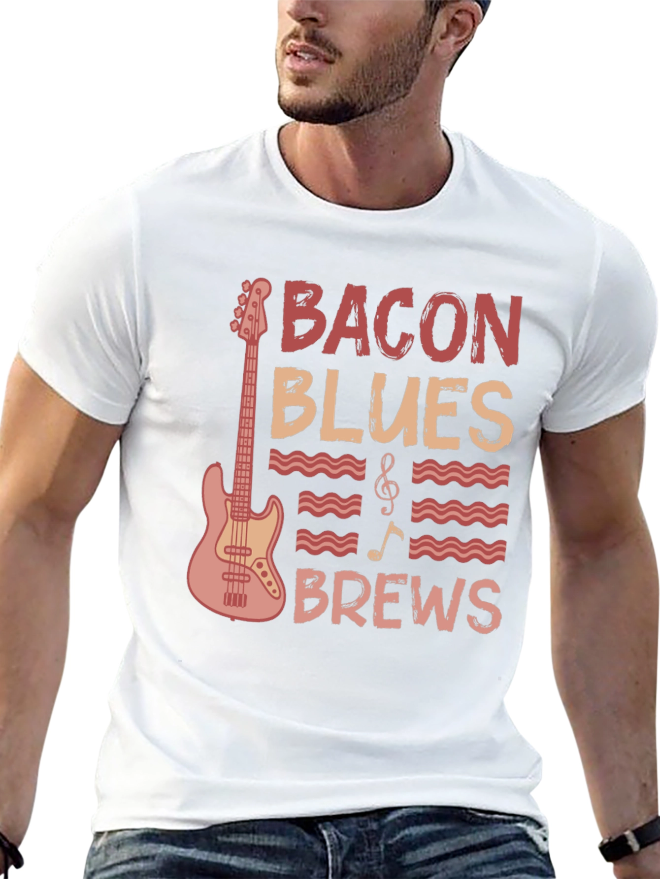 Bacon Blues Brews Graphic Tee