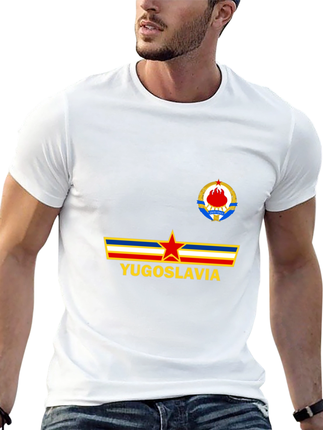 Yugoslavia Emblem Graphic T-Shirt