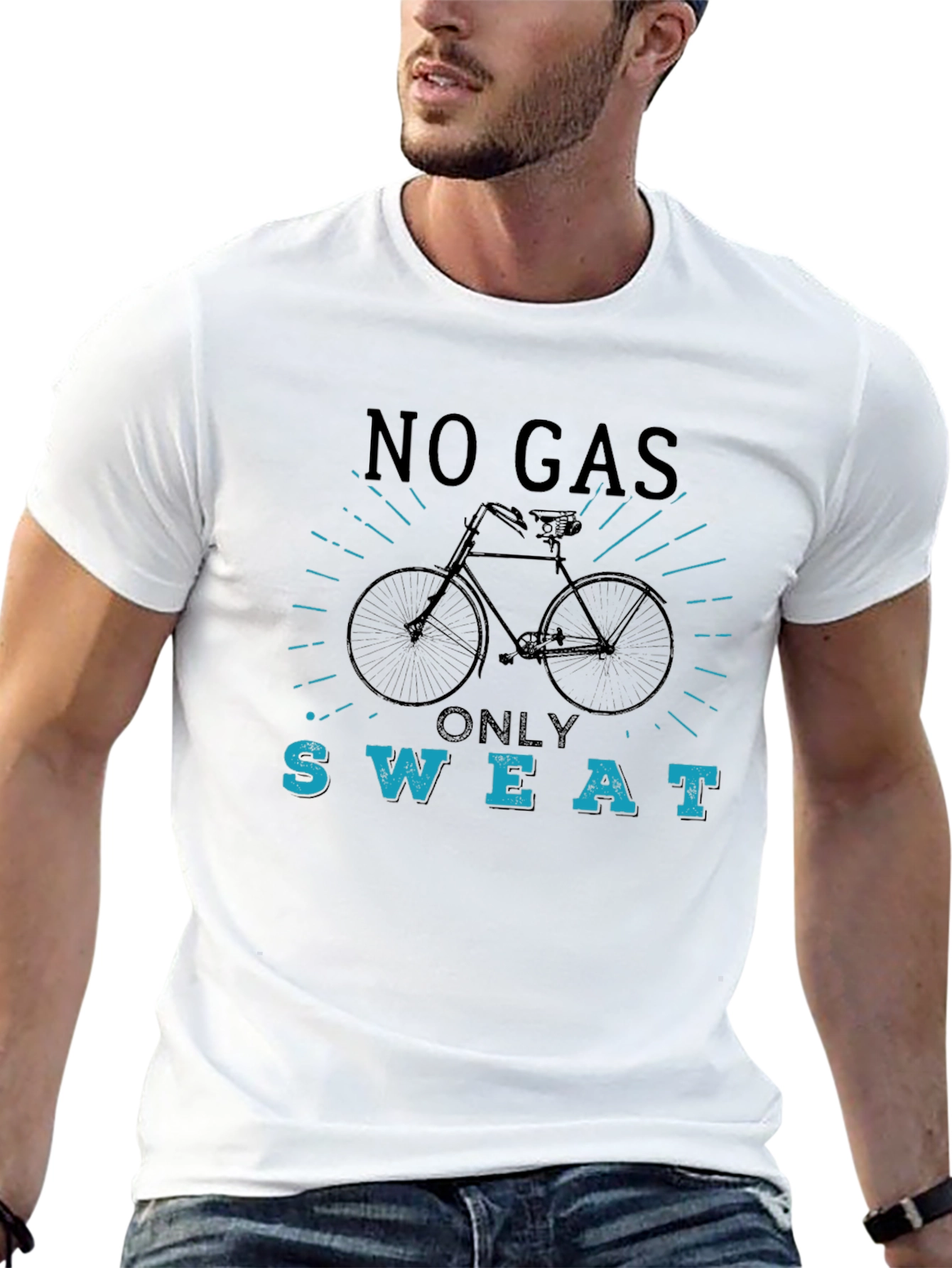 No Gas Only Sweat Bike T-Shirt