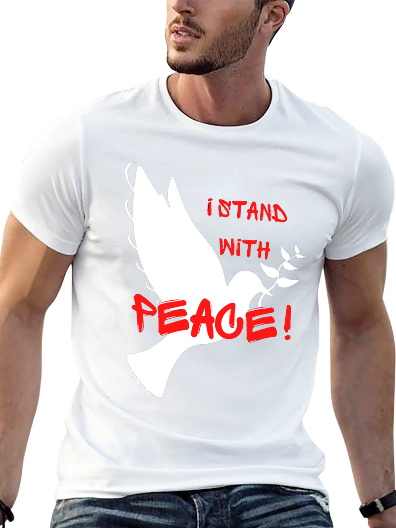 Stand With Peace Dove Graphic T-Shirt