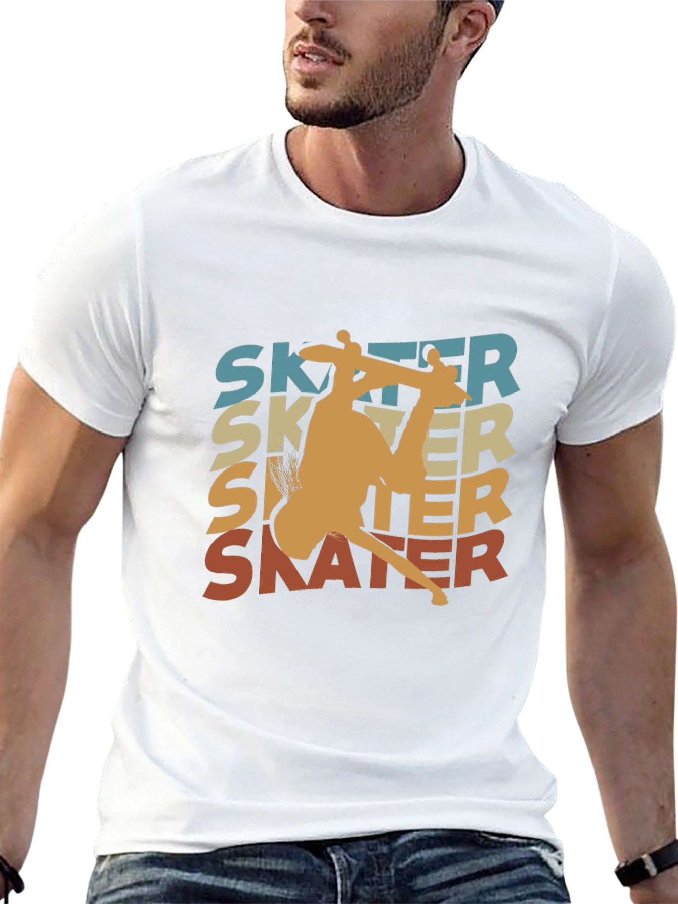 Retro Skater Graphic Tee - Cool Casual Wear