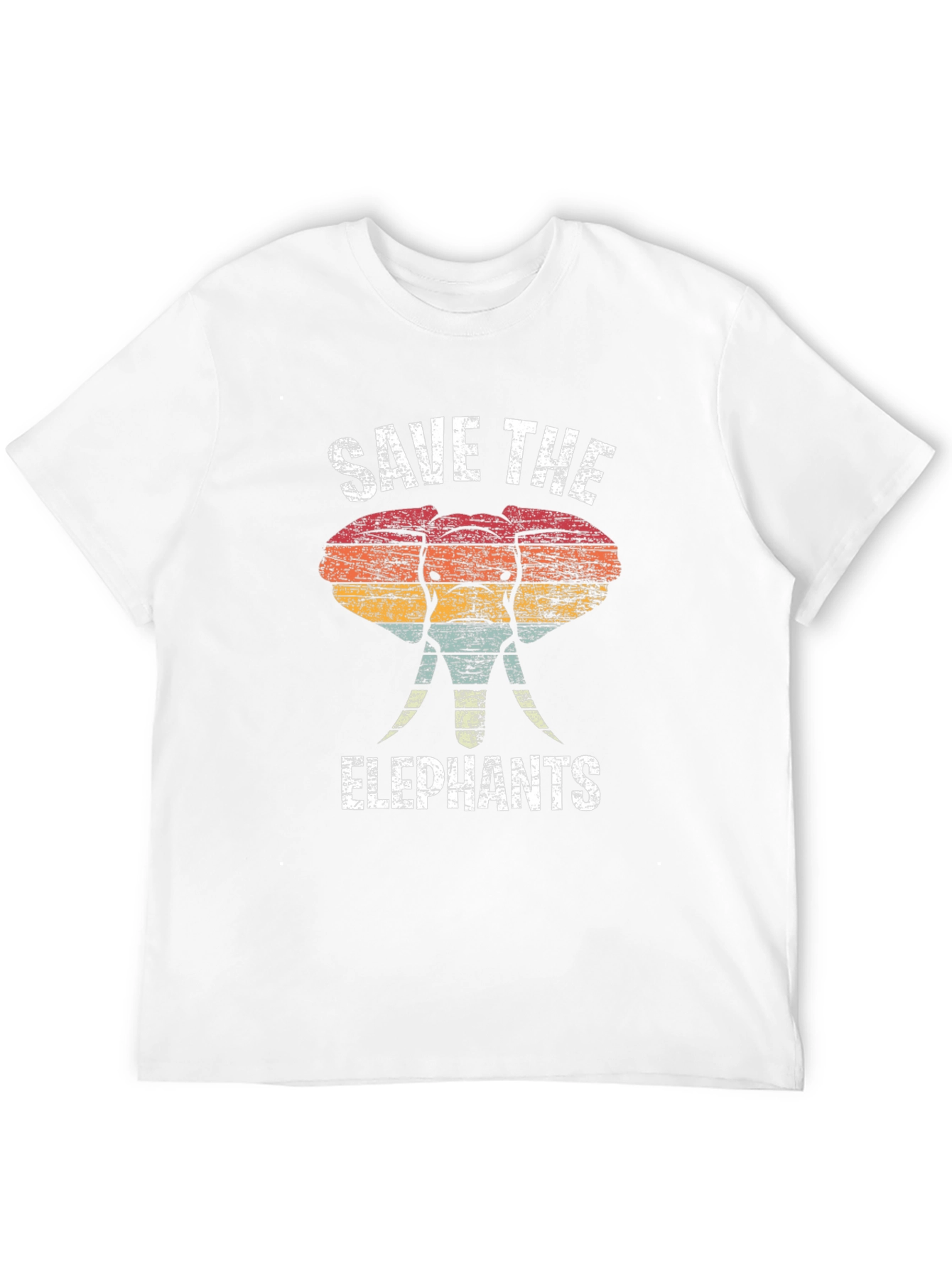 Save the Elephants Retro T-Shirt