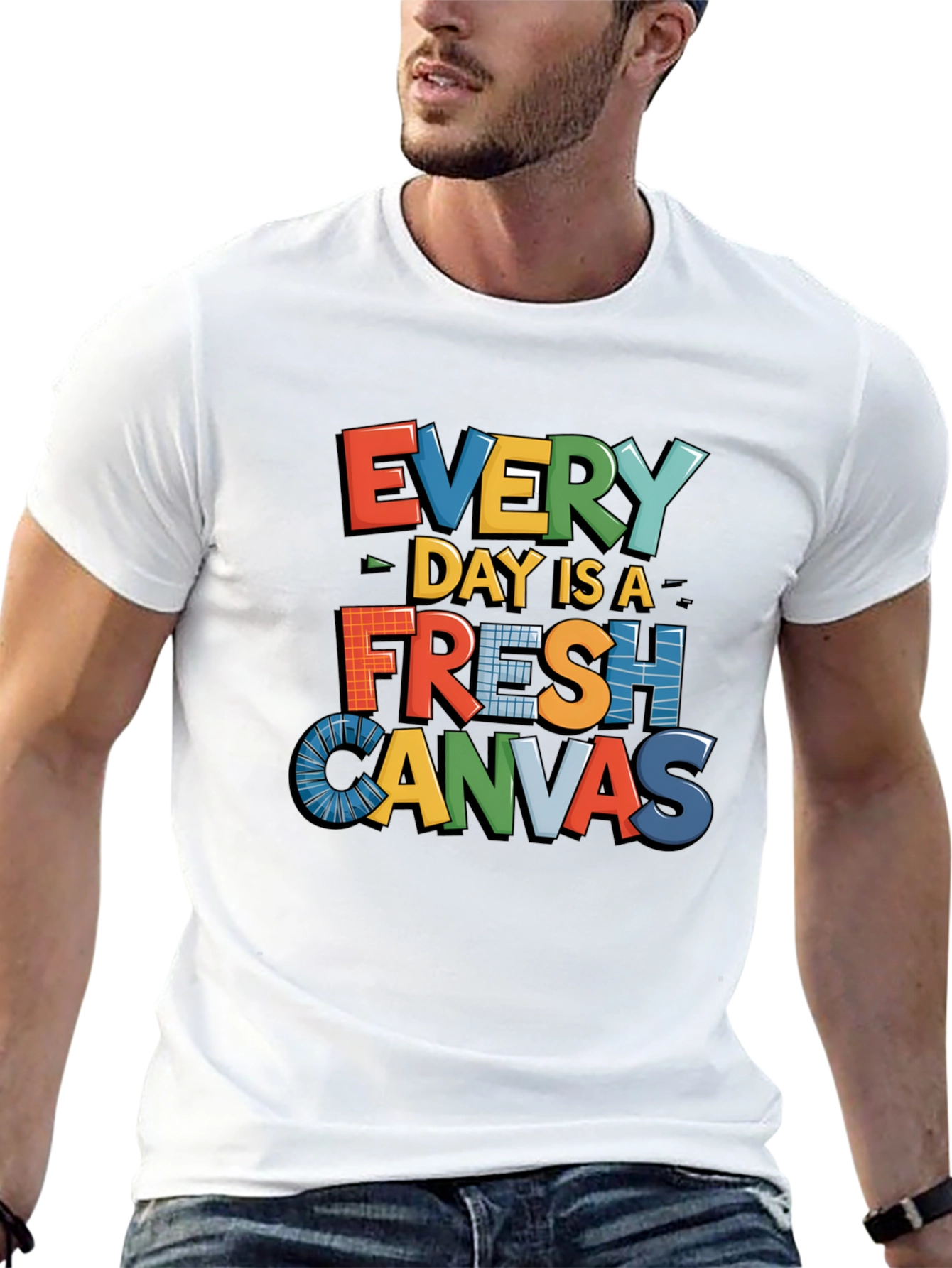 Every Day is a Fresh Canvas Graphic Tee