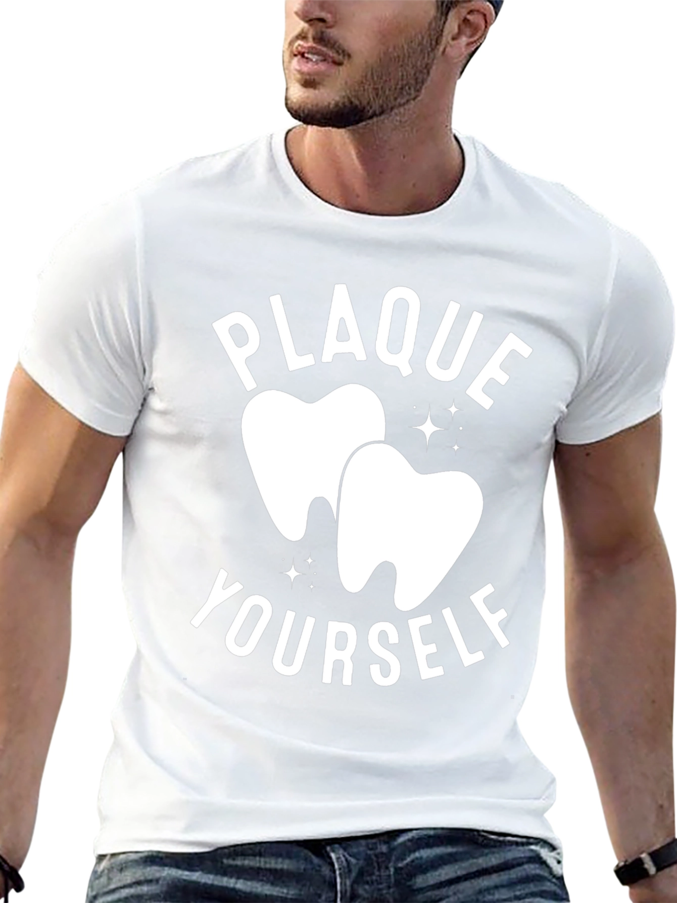 Plaque Yourself Funny Dentist T-Shirt