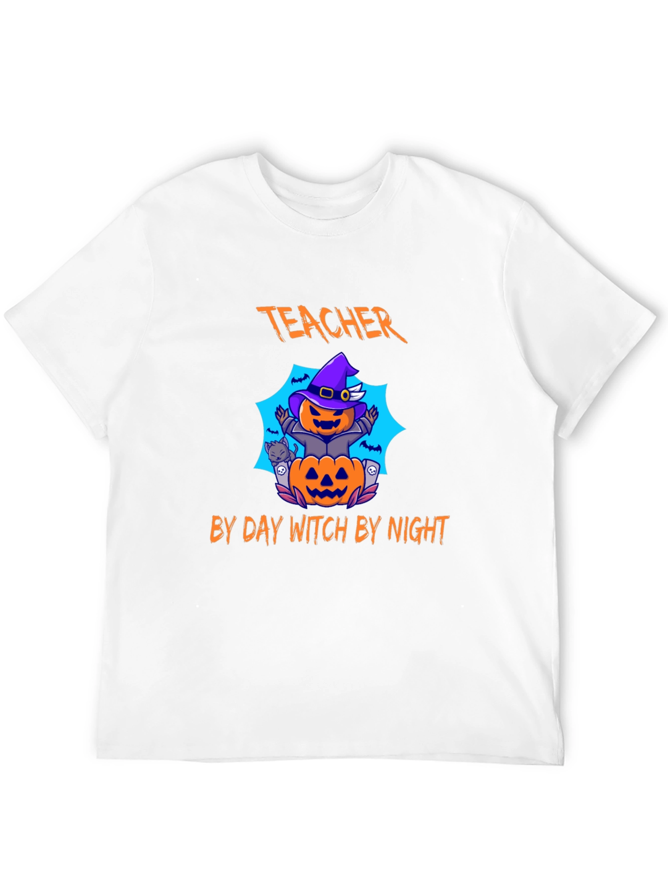 Teacher By Day Witch By Night Halloween T-Shirt